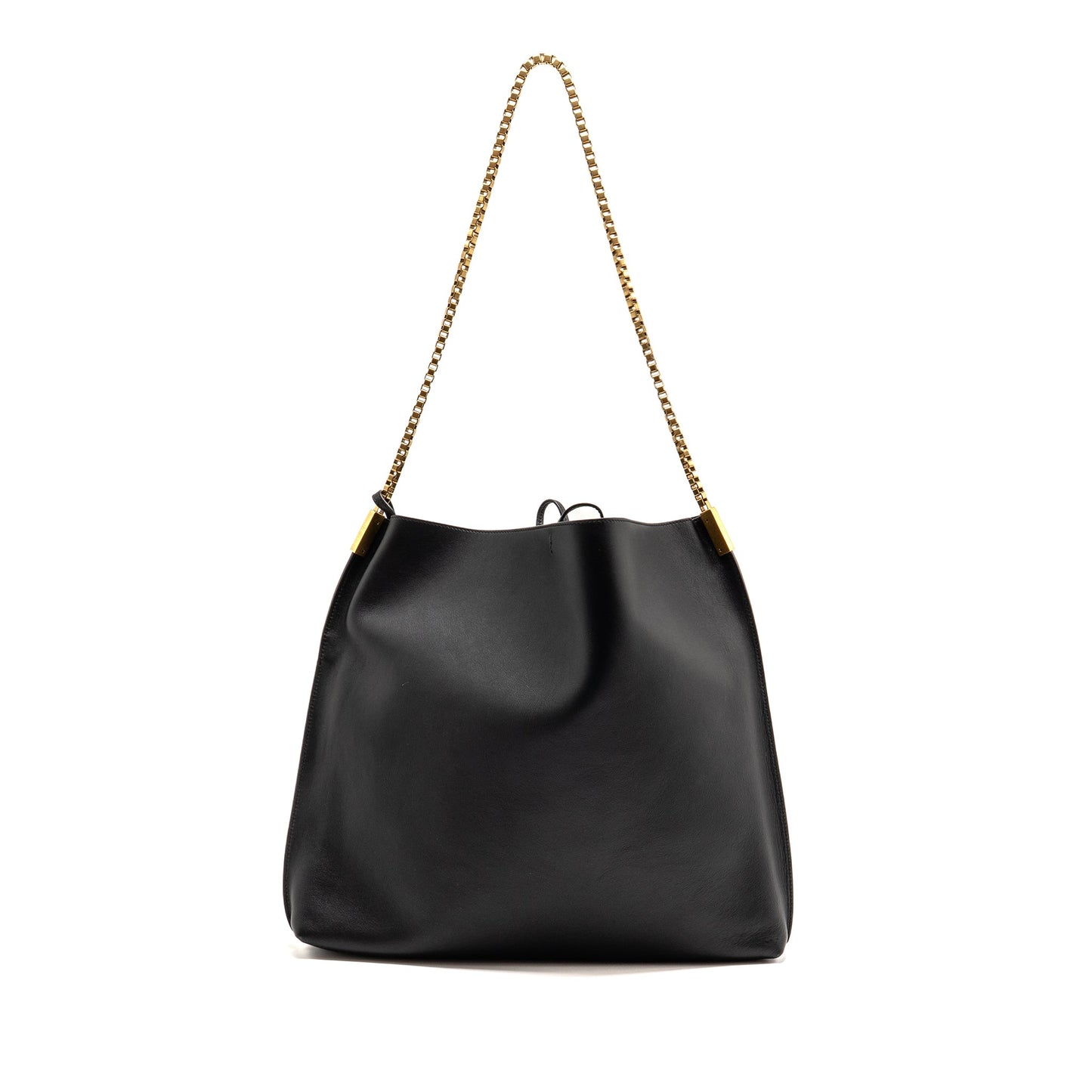 Saint Laurent/ Suzanne Hobo Purse Calfskin Black
