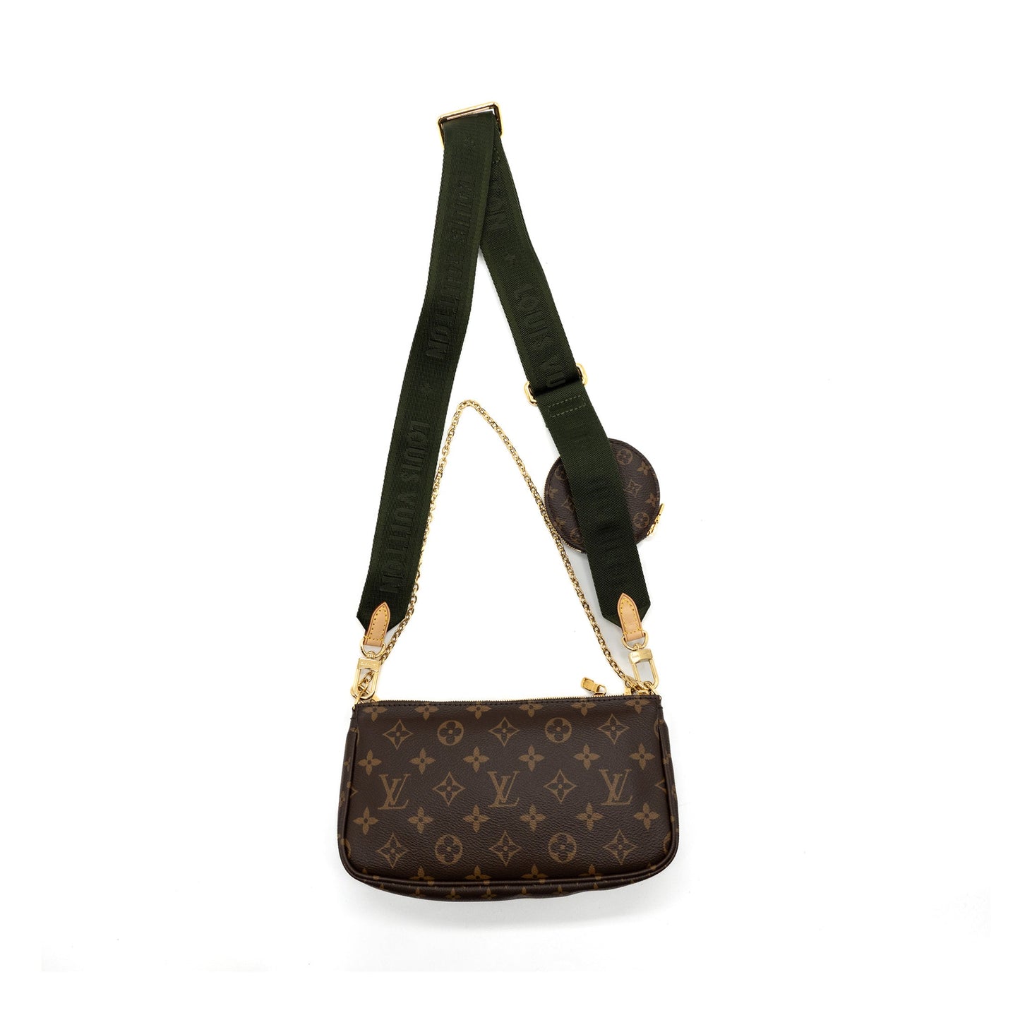 Louis Vuitton Multi Pochette Monogram Canvas Khaki Strap