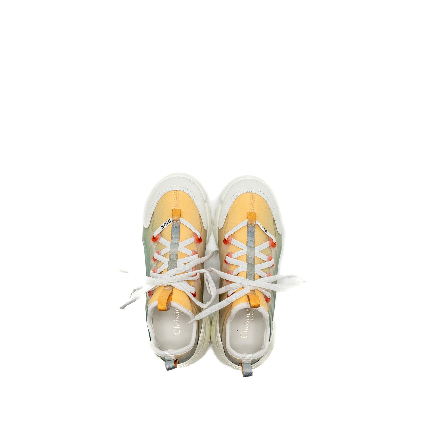 Dior Size 35 D-Connect Sneaker Dioraura Print Water Grey