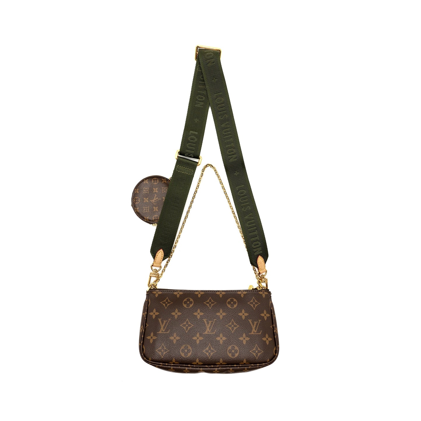 Louis Vuitton Multi Pochette Monogram Canvas Khaki Strap