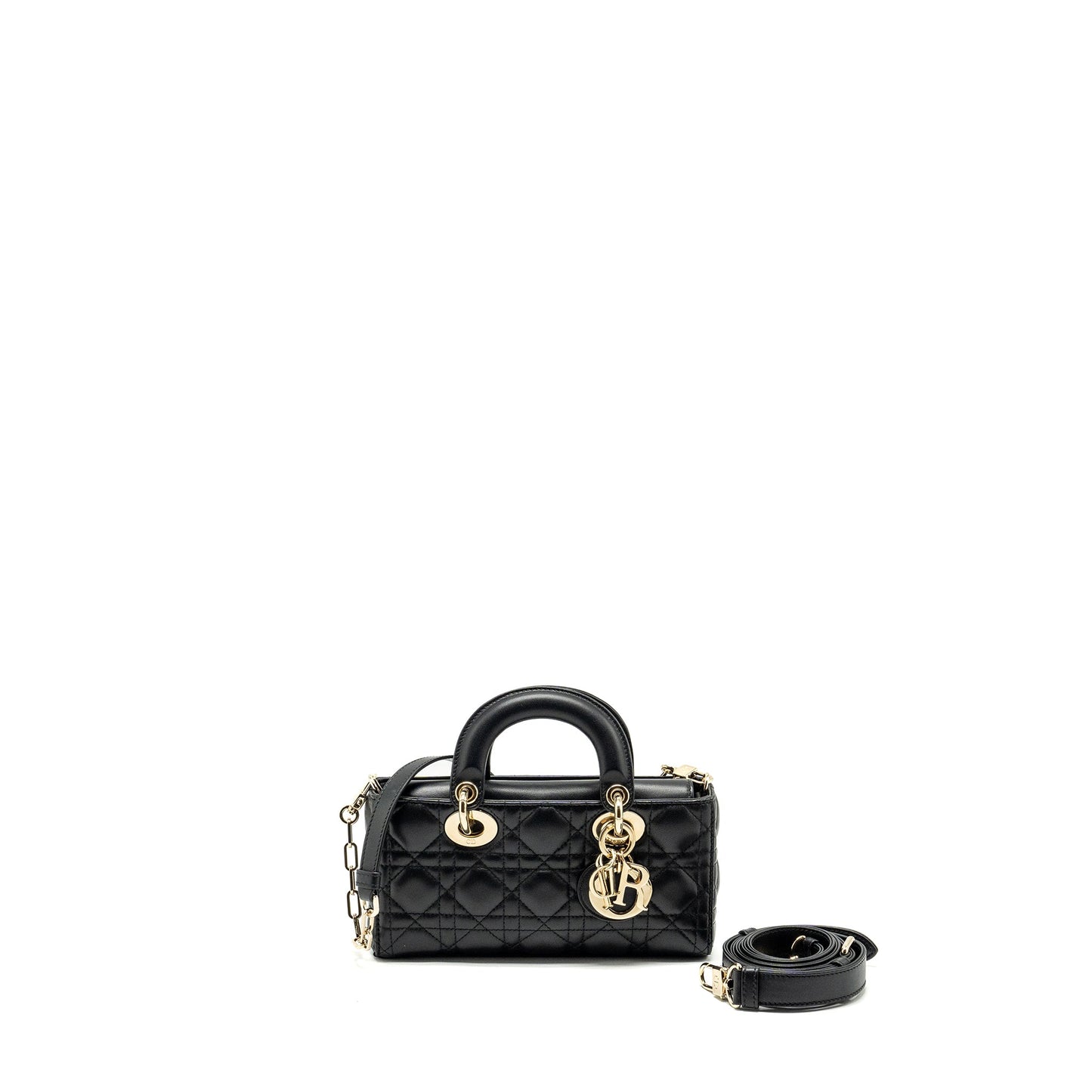 Dior lady D-Joy Small Purse Lambskin Black