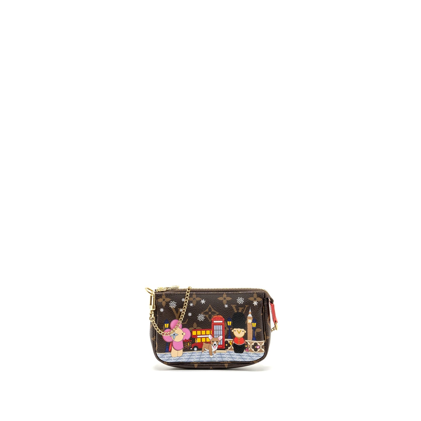 Louis Vuitton mini pochette accessories Vivienne holiday limited monogram canvas