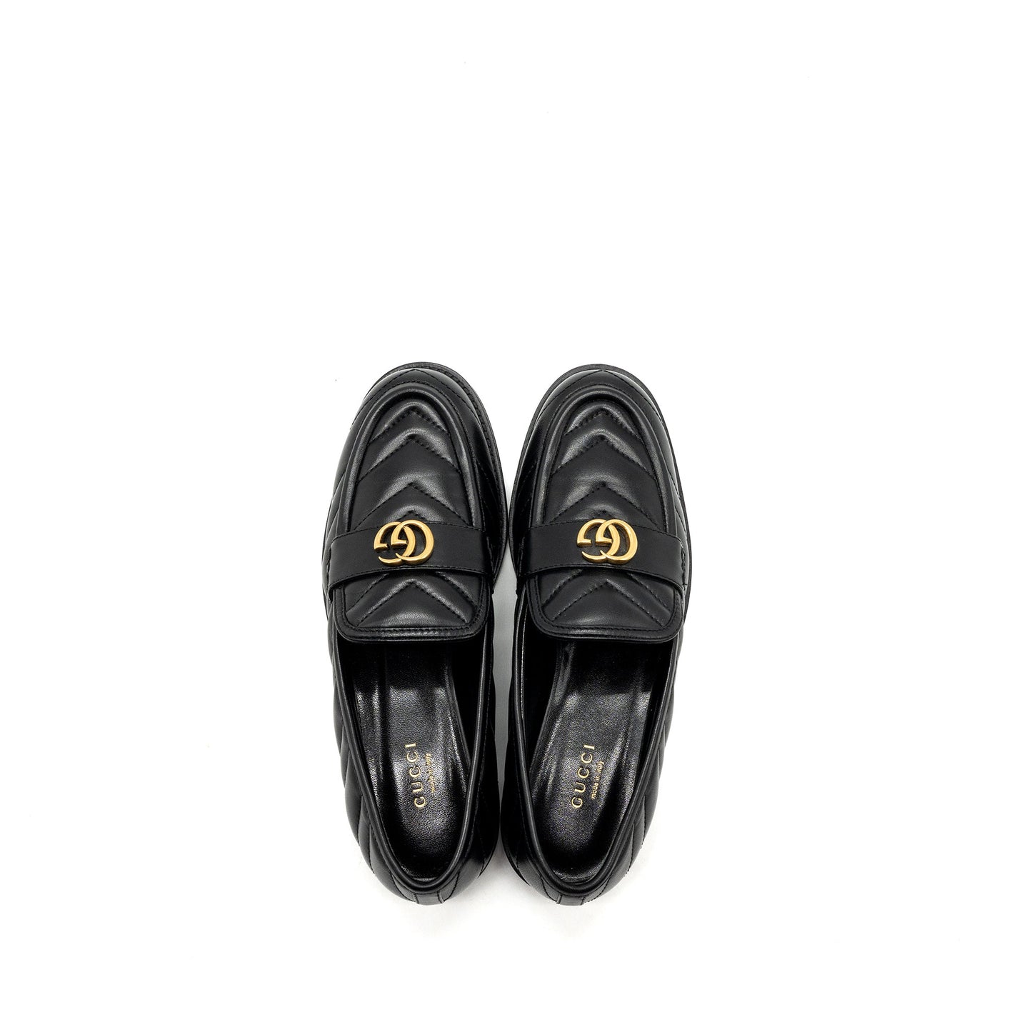 Gucci size 37.5 loafers black