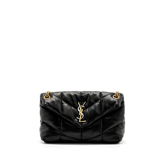 Saint Laurent/ Small Puffer Purse Nappa Black Multicolour Hardware