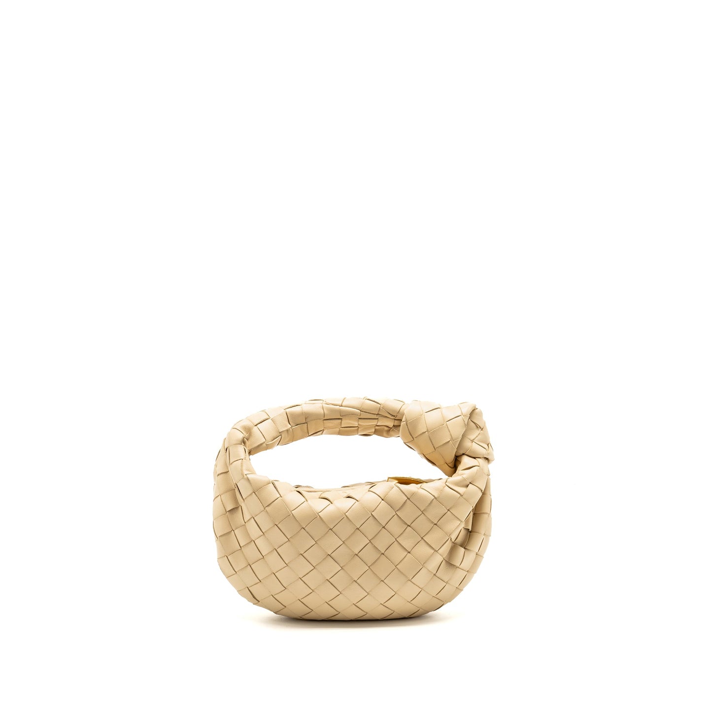 Bottega Veneta Mini Jodie Lambskin Light Beige