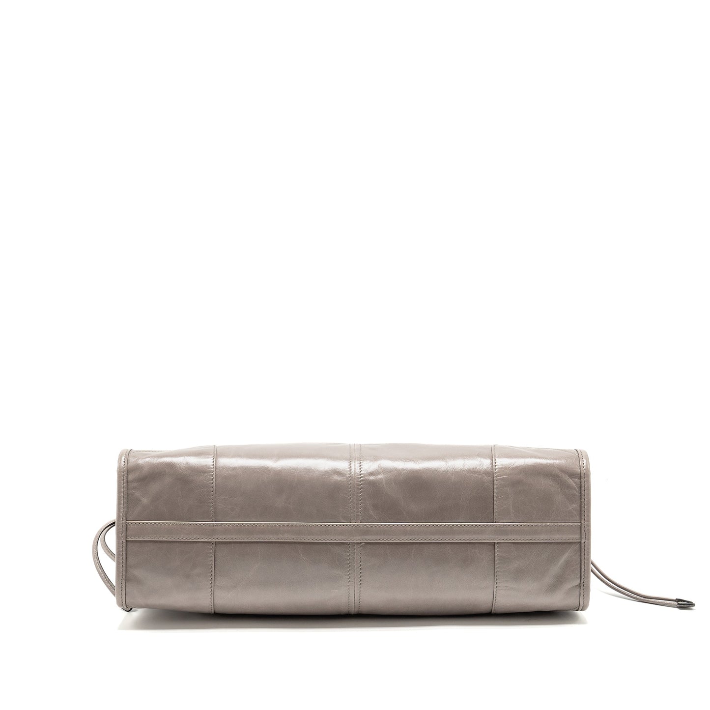 Prada Bonnie Large Handbag Calfskin Grey