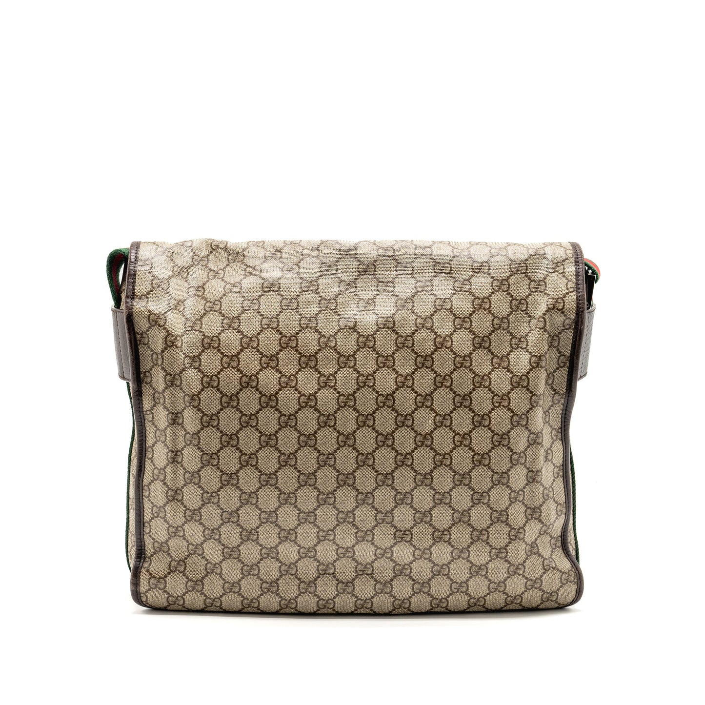 Gucci Large Flap Messenger Purse Supreme Canvas