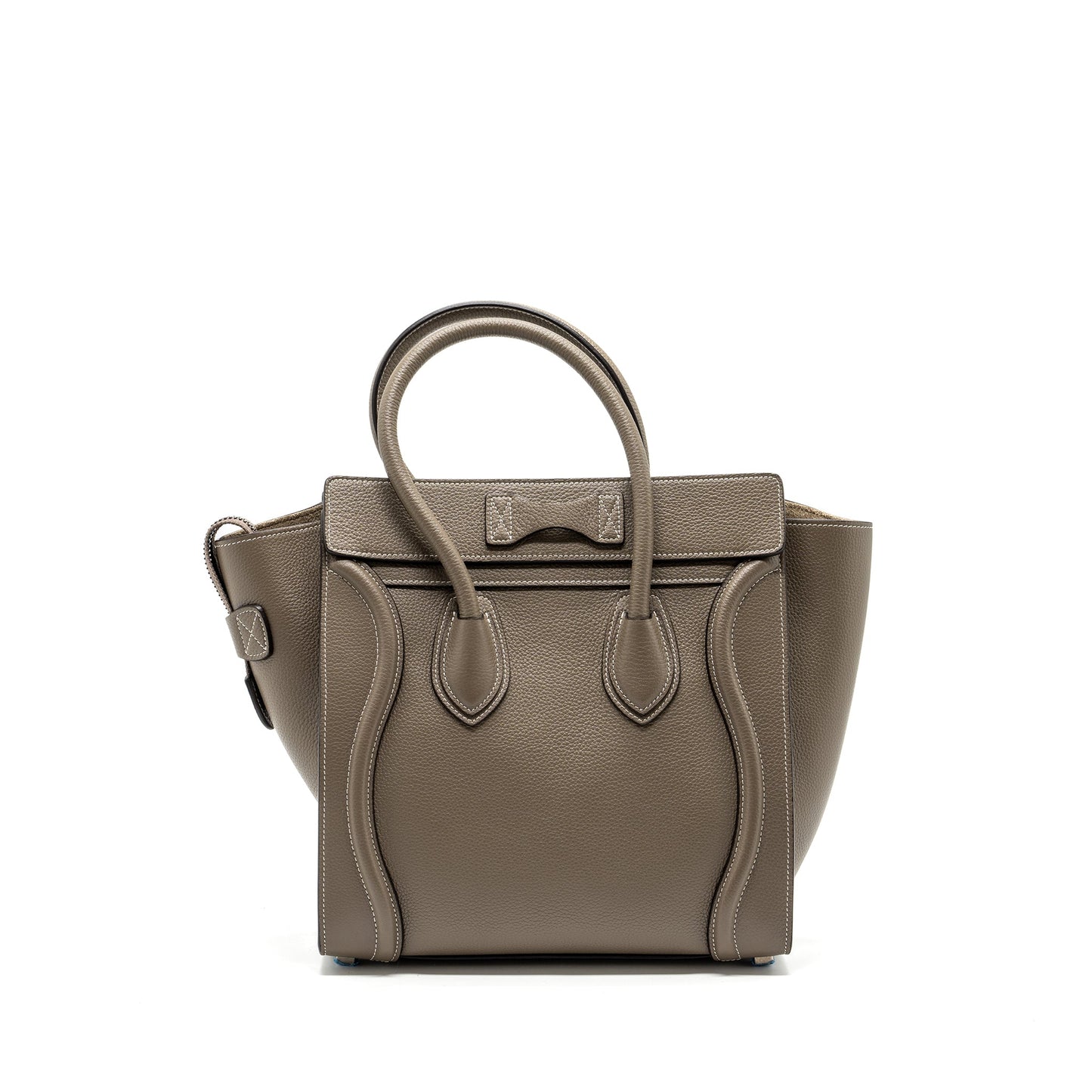 Celine Micro Luggage Purse Calfskin Grey