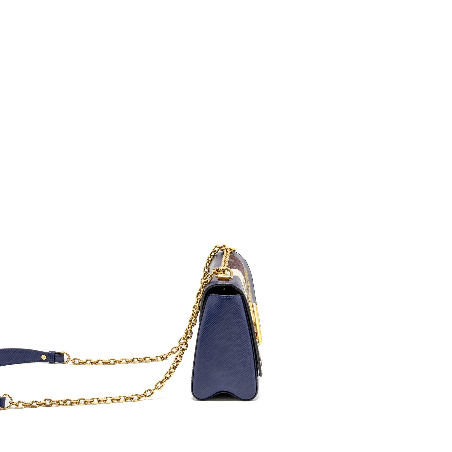 Louis Vuitton Night Bird Ladies Twist Purse Epi/Sequin Navy