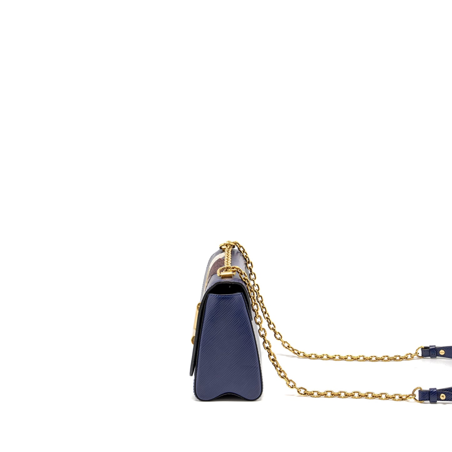 Louis Vuitton Night Bird Ladies Twist Purse Epi/Sequin Navy