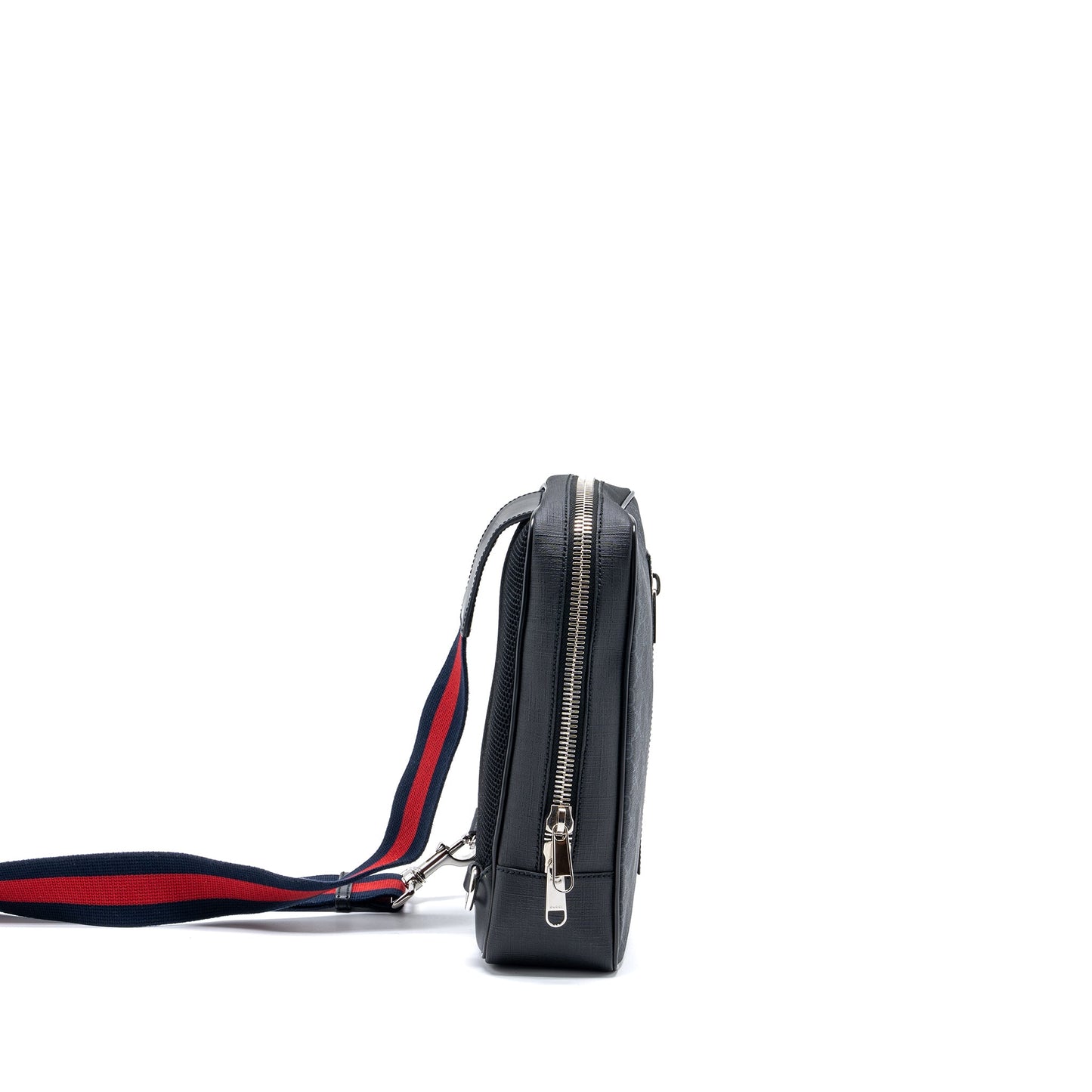 Gucci black Sling backpack supreme canvas black