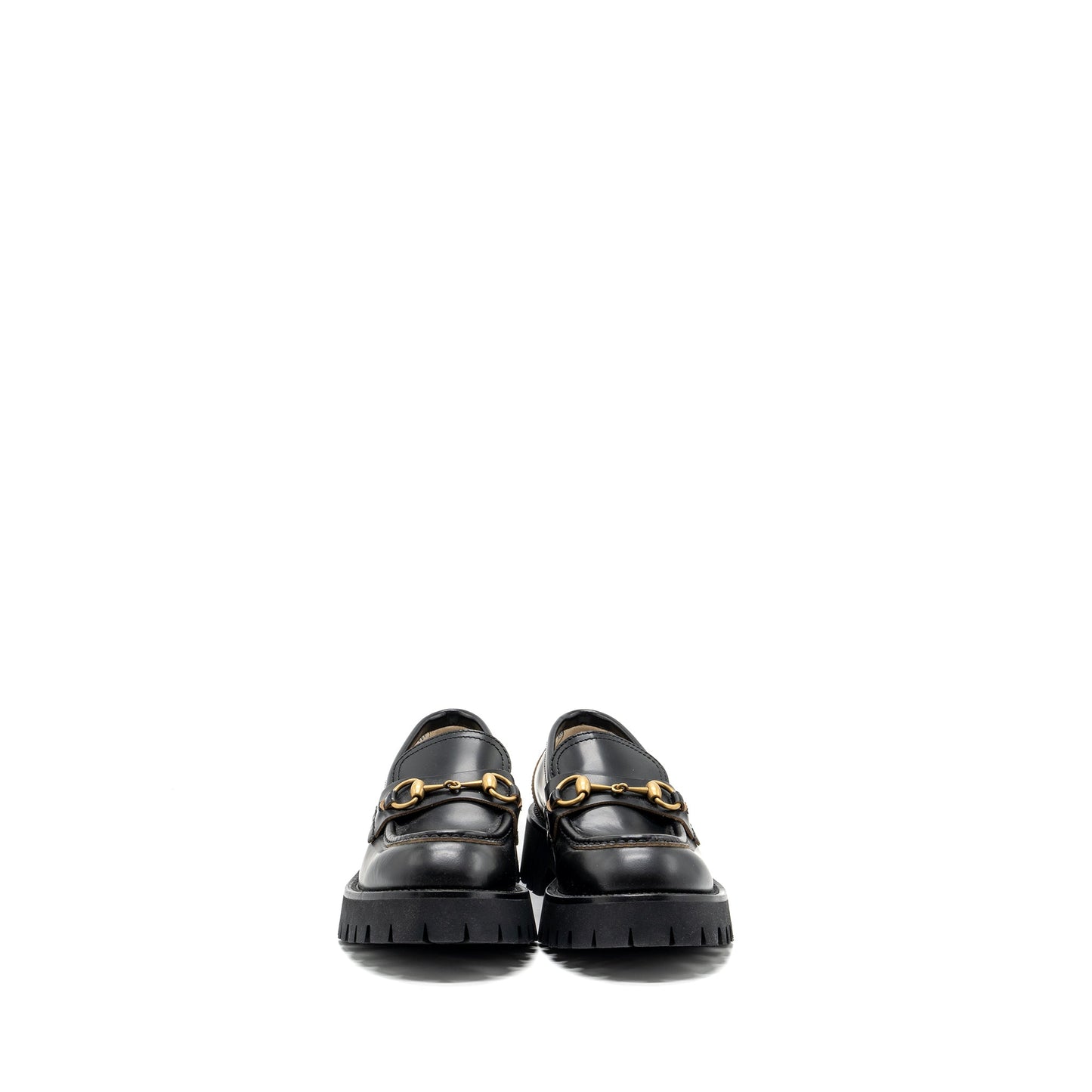 Gucci size 37 LEATHER HORSEBIT LOAFER Black