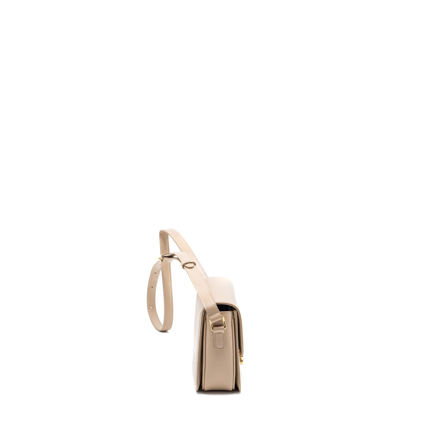 Celine Teen Triomphe Purse Calfskin Light Beige