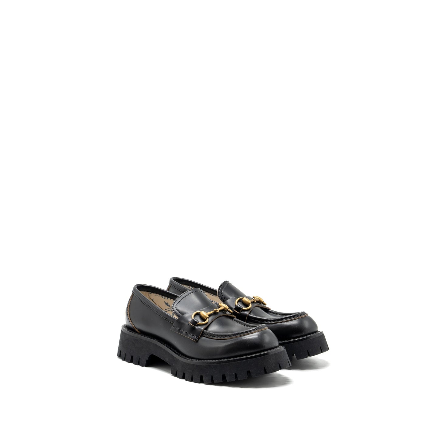 Gucci size 37 LEATHER HORSEBIT LOAFER Black