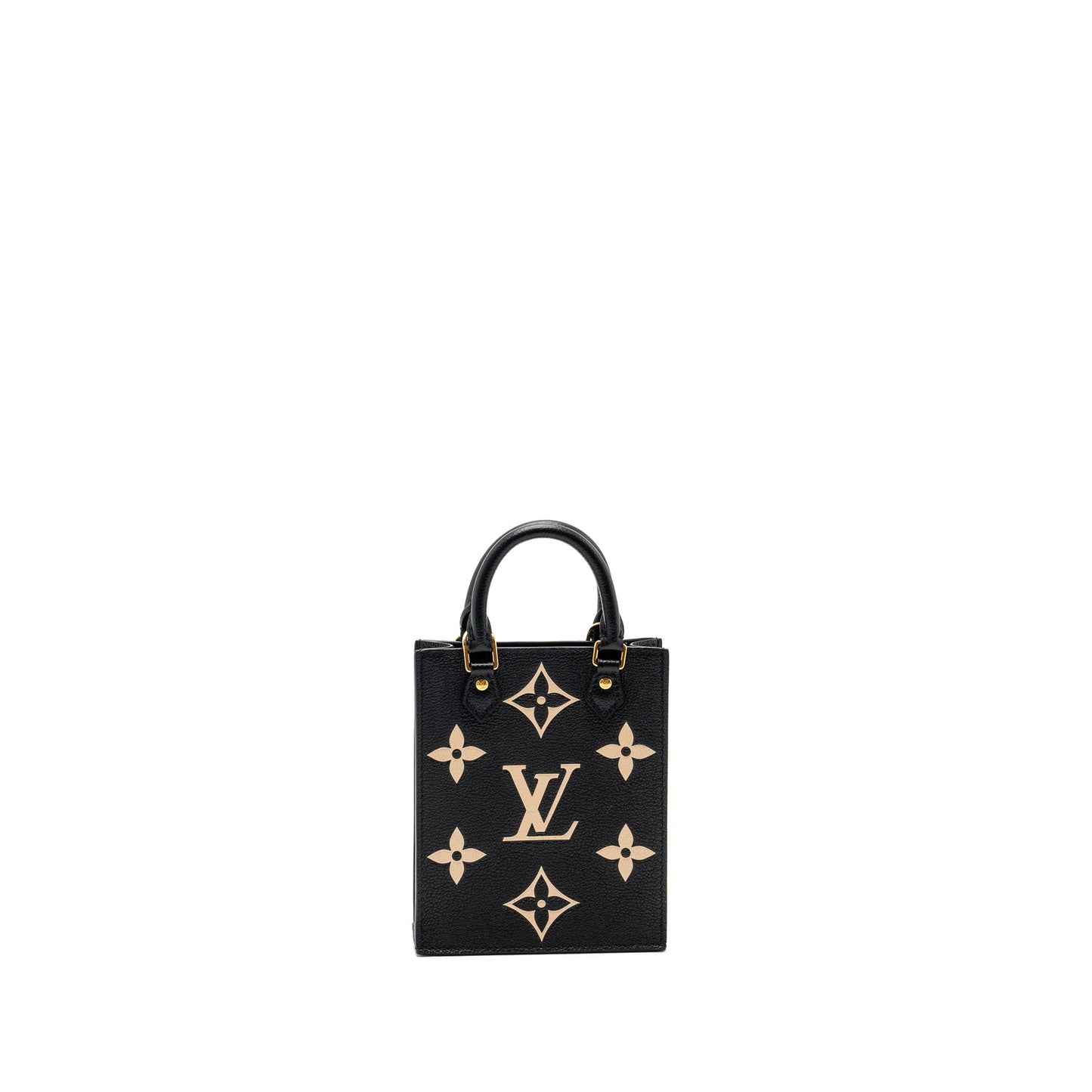 Louis Vuitton petit sac plat monogram empreinte calfskin black (New Version)