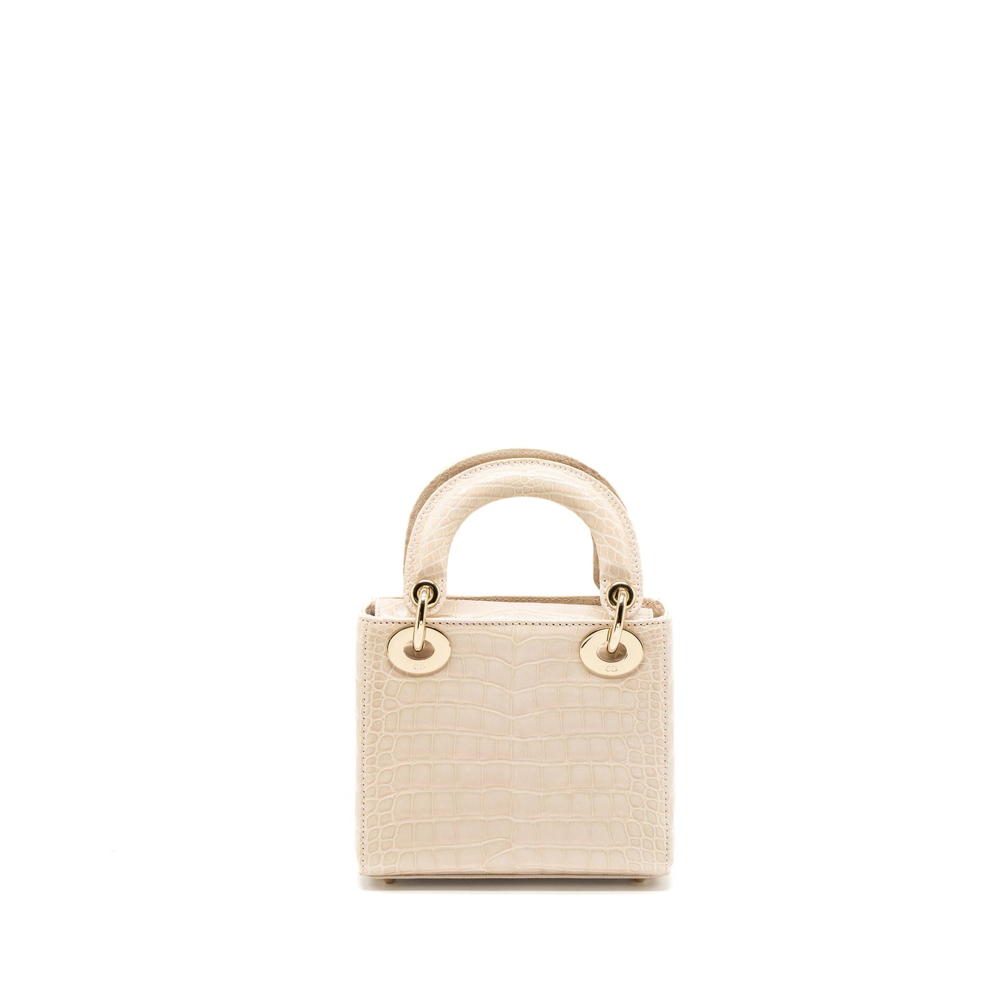 Dior Mini Lady Dior Alligator Mississippiensis Light Pink