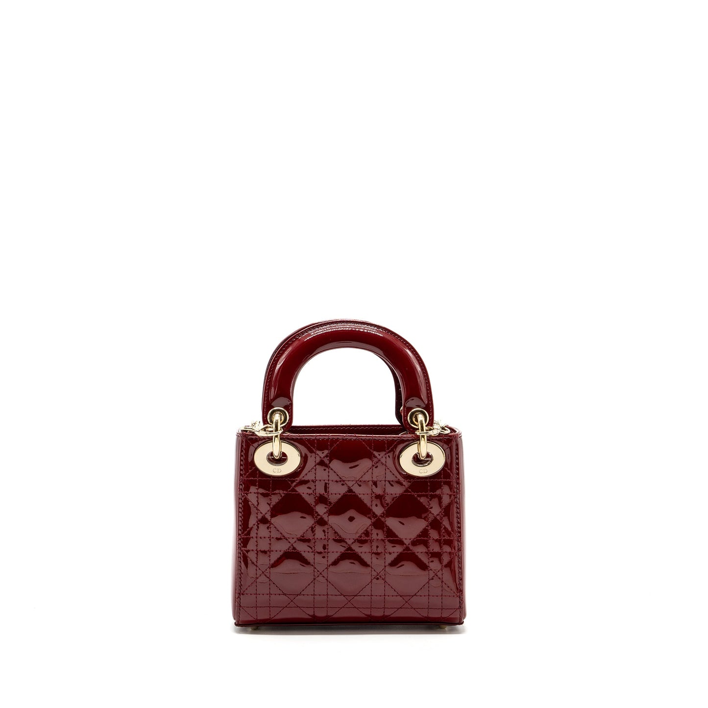 Dior Mini Lady Dior Patent Red