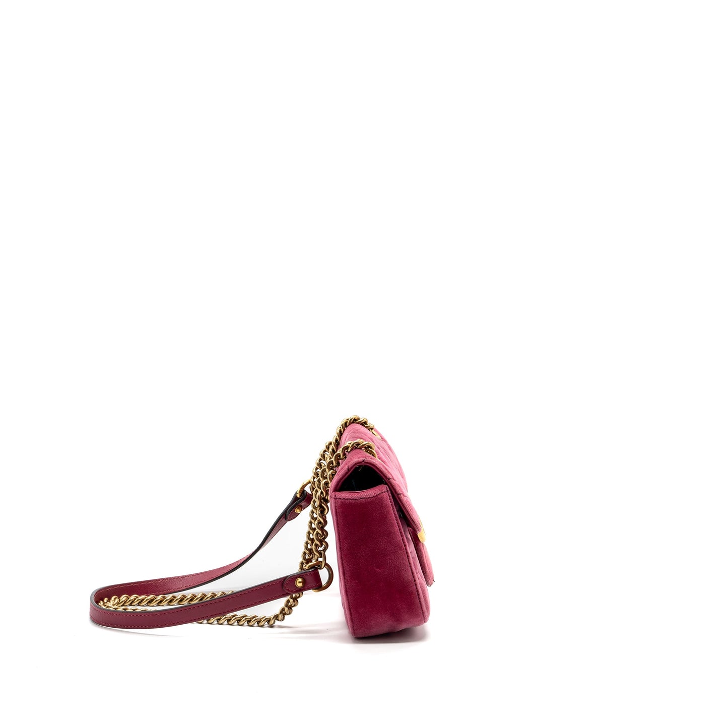 Gucci Small Marmont Mini Purse Velvet Pink