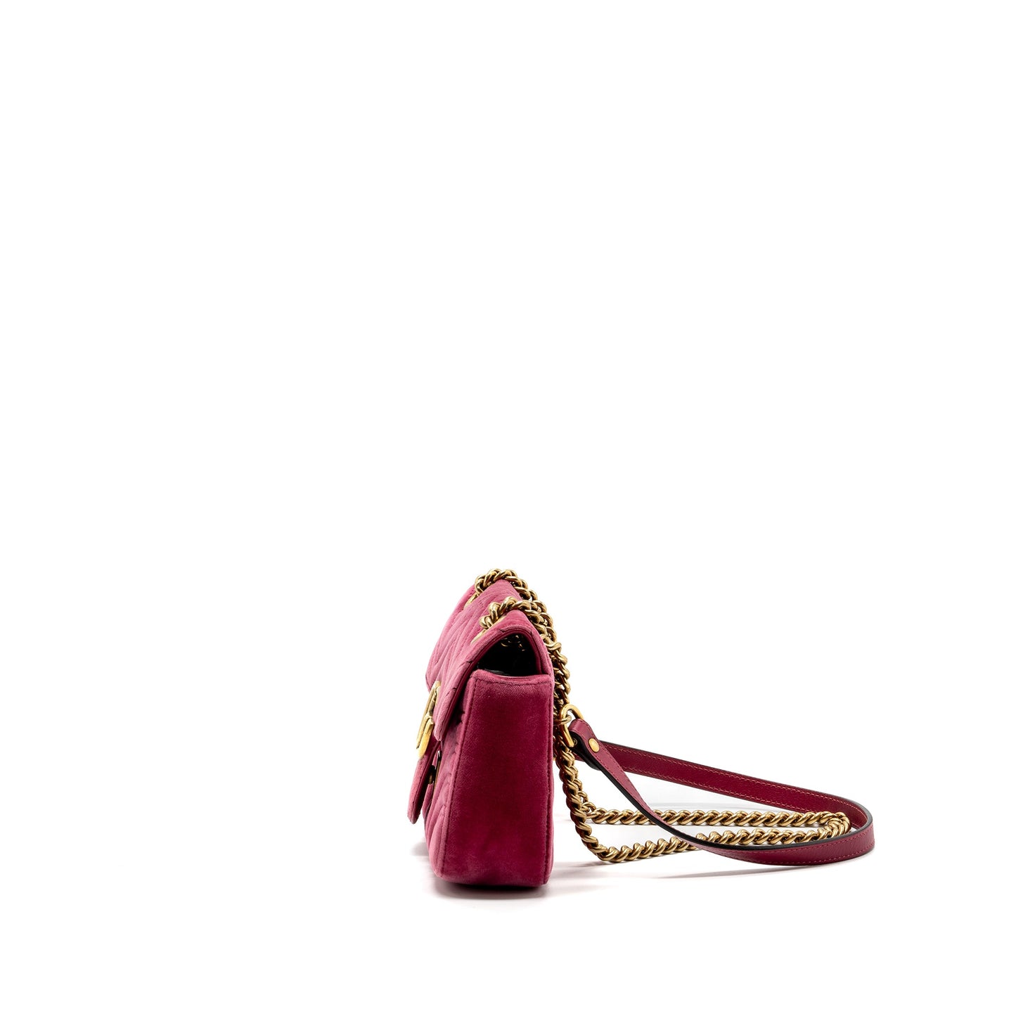 Gucci Small Marmont Mini Purse Velvet Pink
