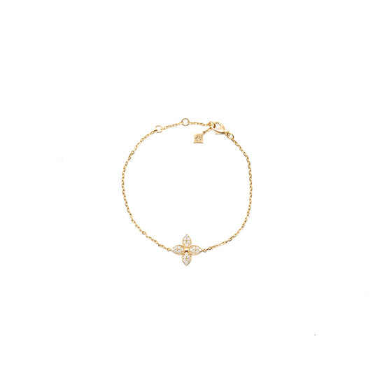 Louis Vuitton Star Blossom Bracelet Pink Gold/diamonds