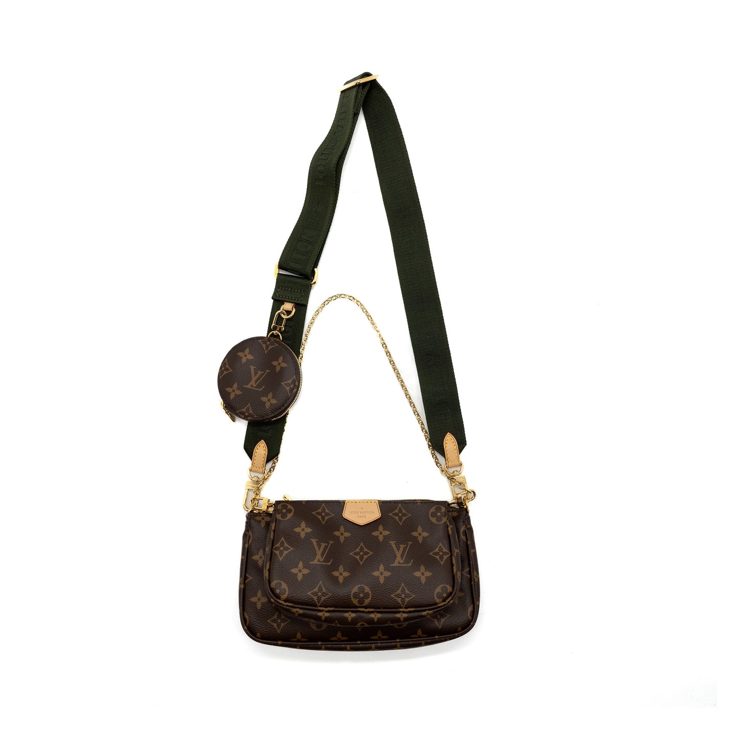 Louis Vuitton Multi Pochette Monogram Canvas Khaki Strap