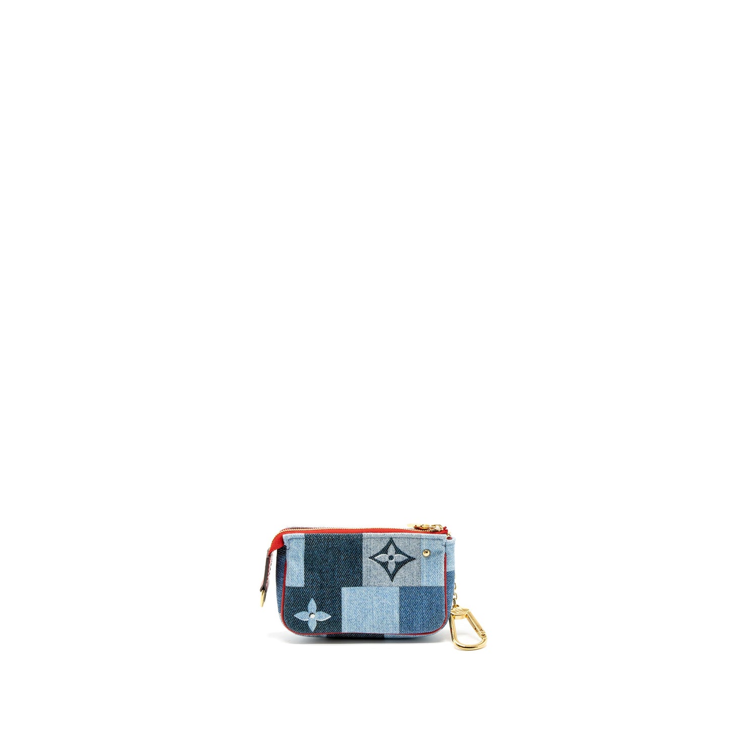 Louis Vuitton Limited Edition Rouge Micro Pochette Monogram Jacquard Denim Blue