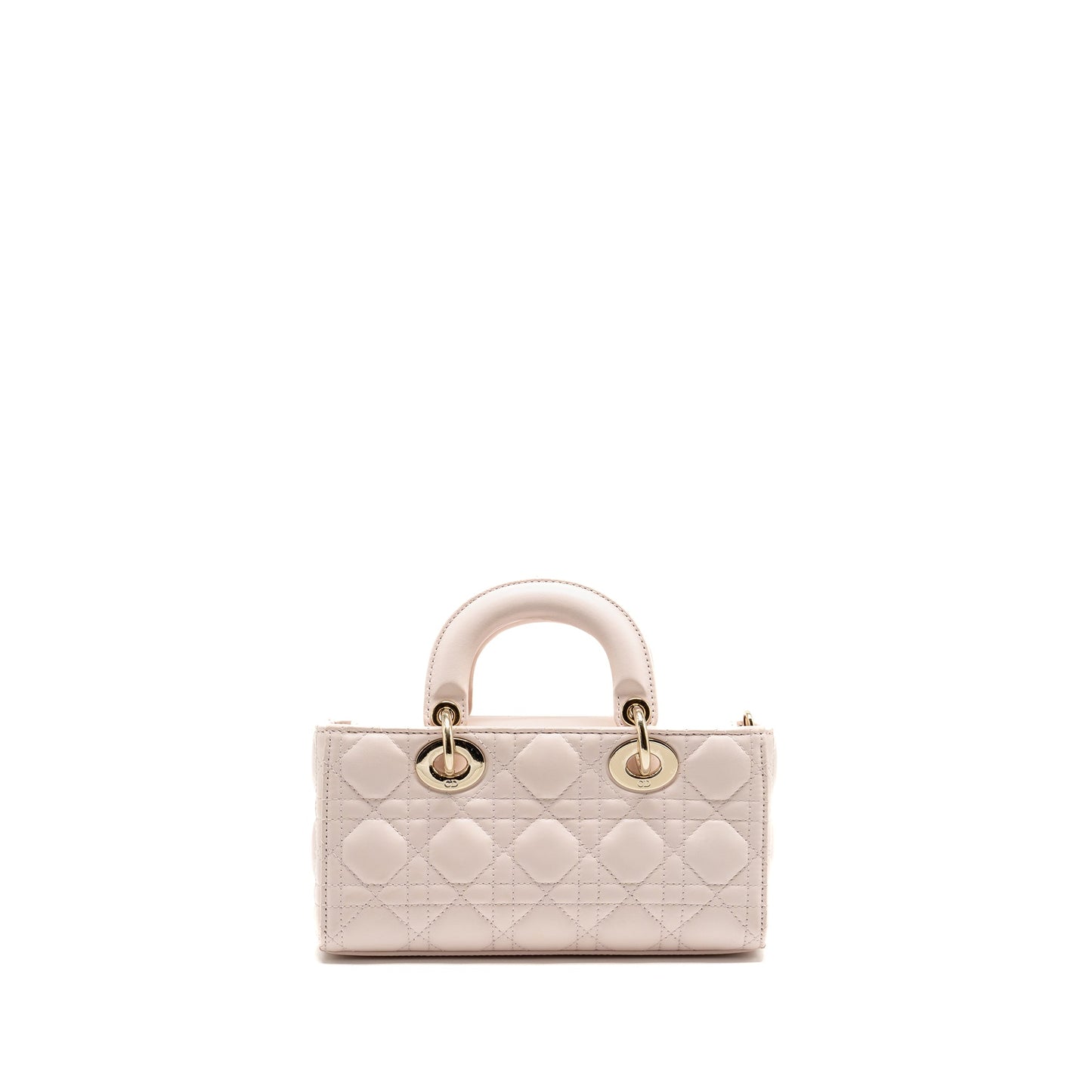 Dior Small Lady D-Joy Purse Cannage Lambskin Powder Pink