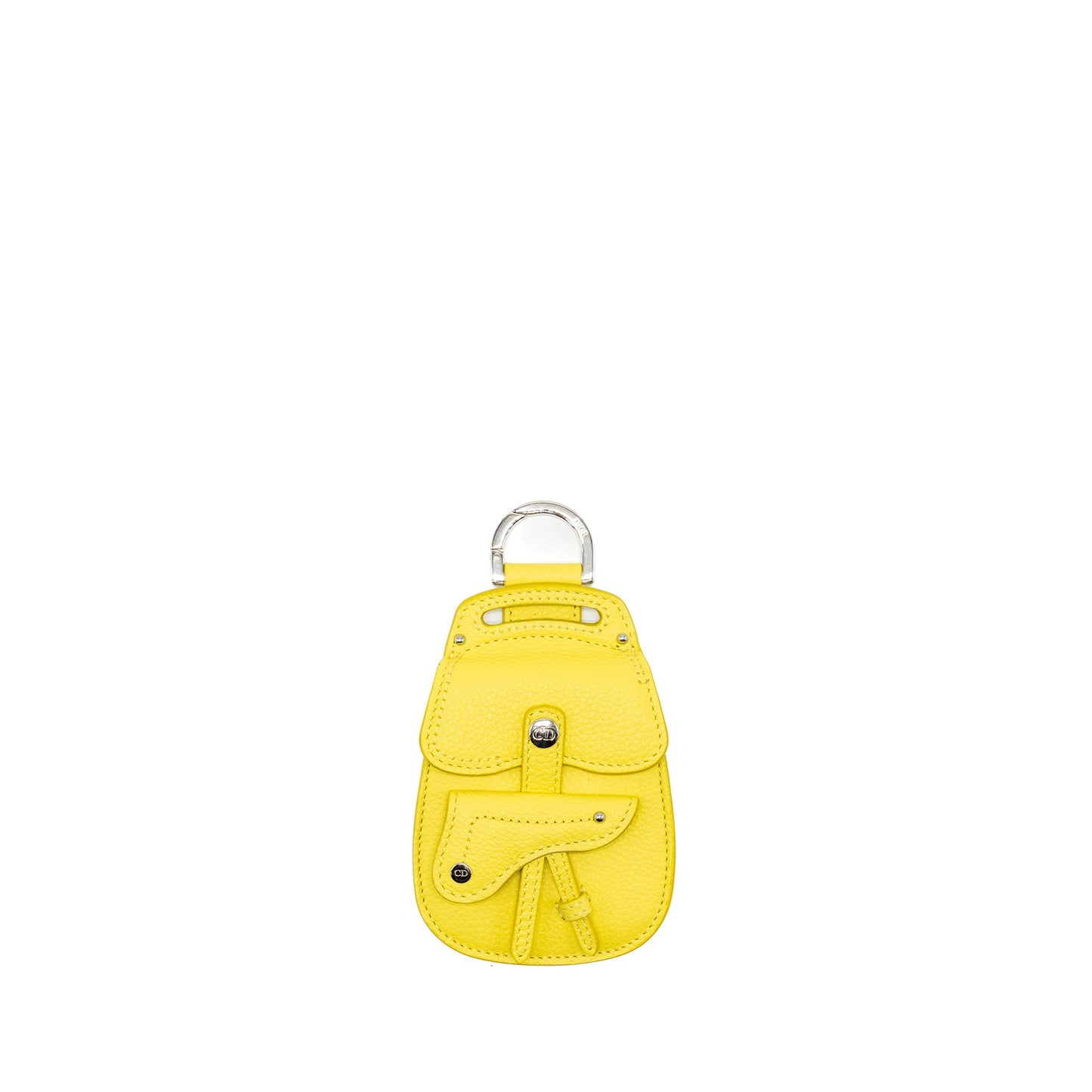 Dior Saddle Coin Pouch/Purse Charm Yellow