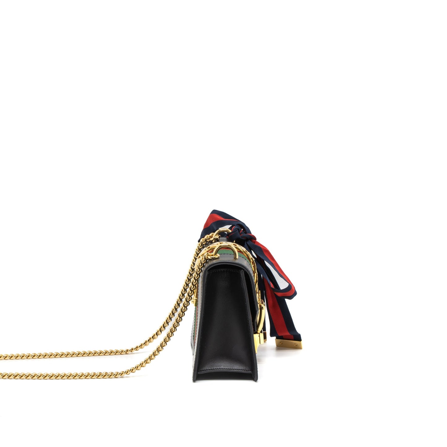 Gucci Mini Sylvie Chain Purse Calfskin Black