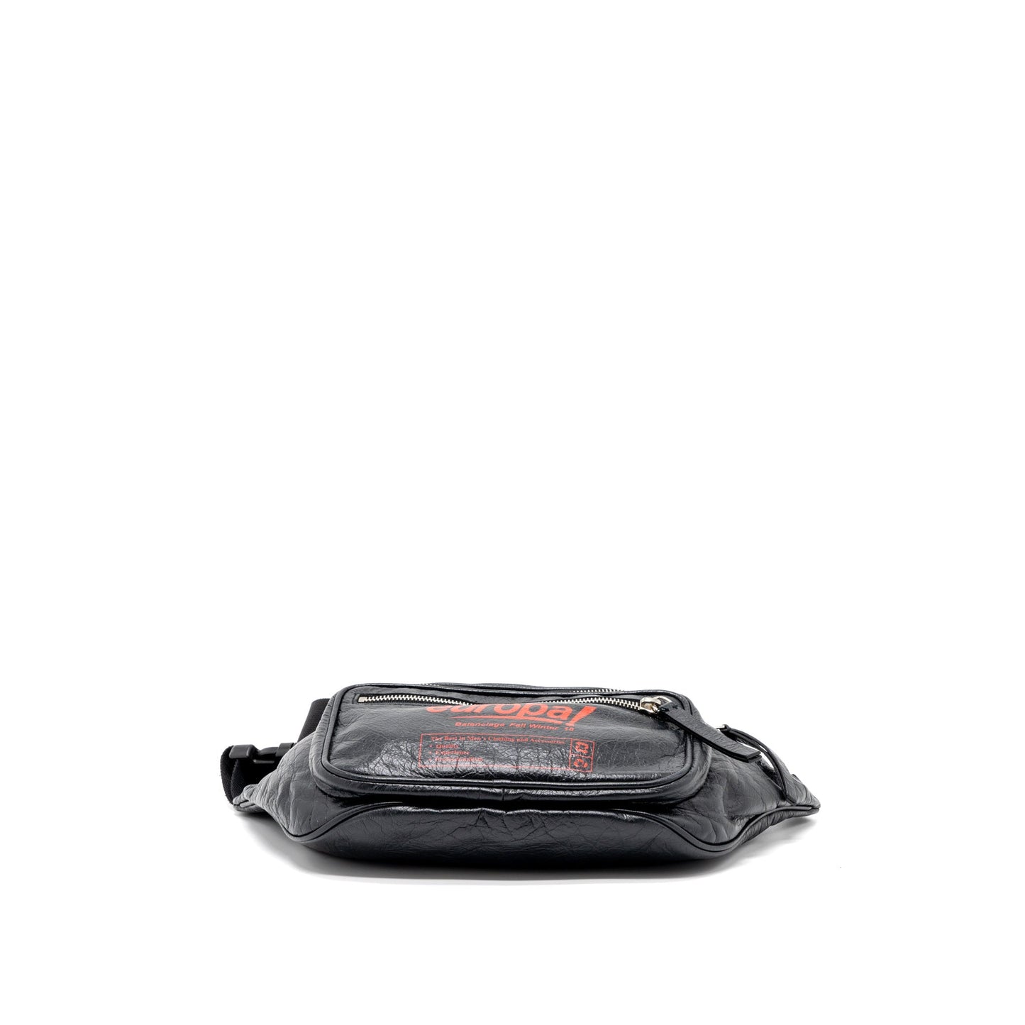 Balenciaga Europa Belt Purse Calfskin Black/Red
