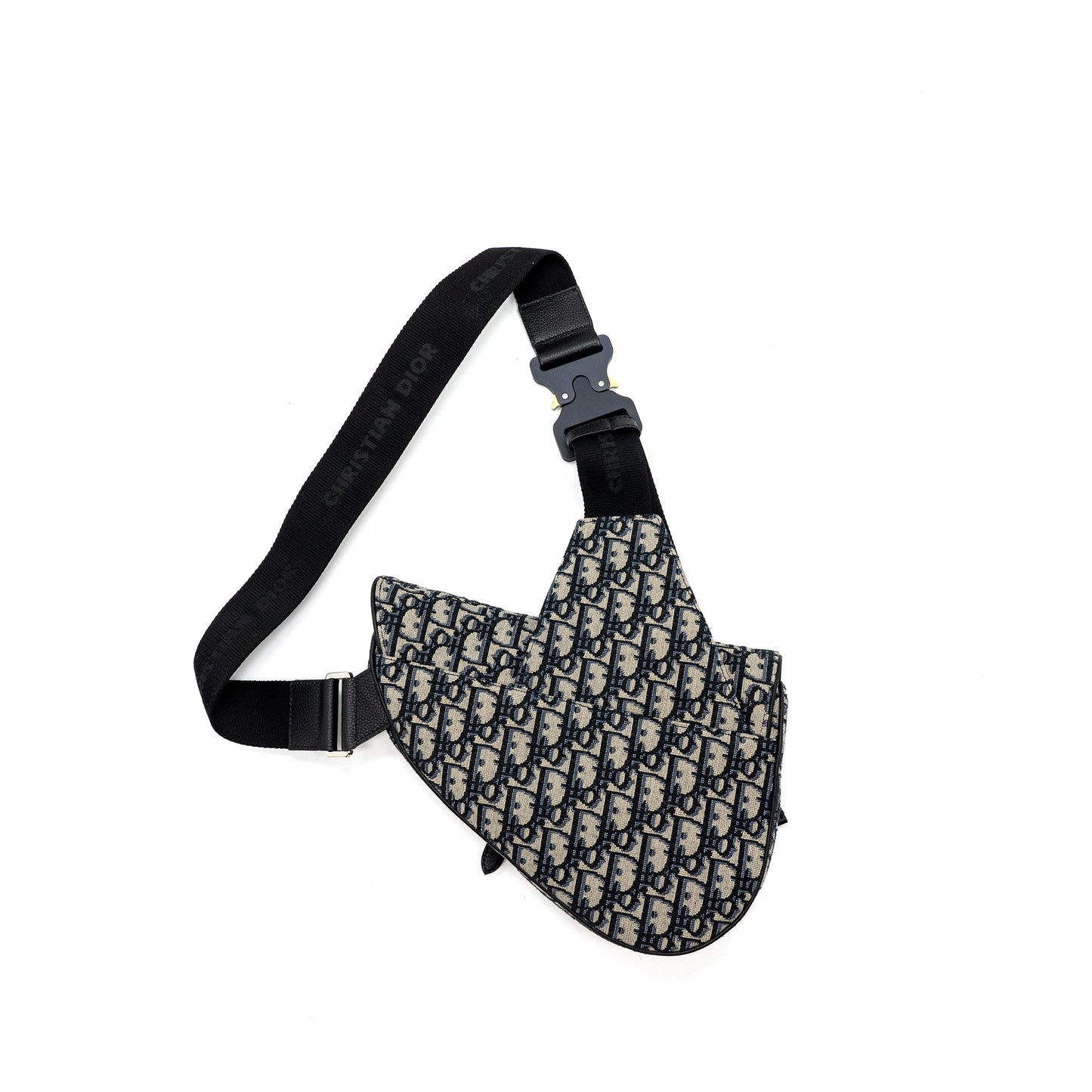 Dior Homme Saddle Purse Dior Oblique Jacquard Beige/Black