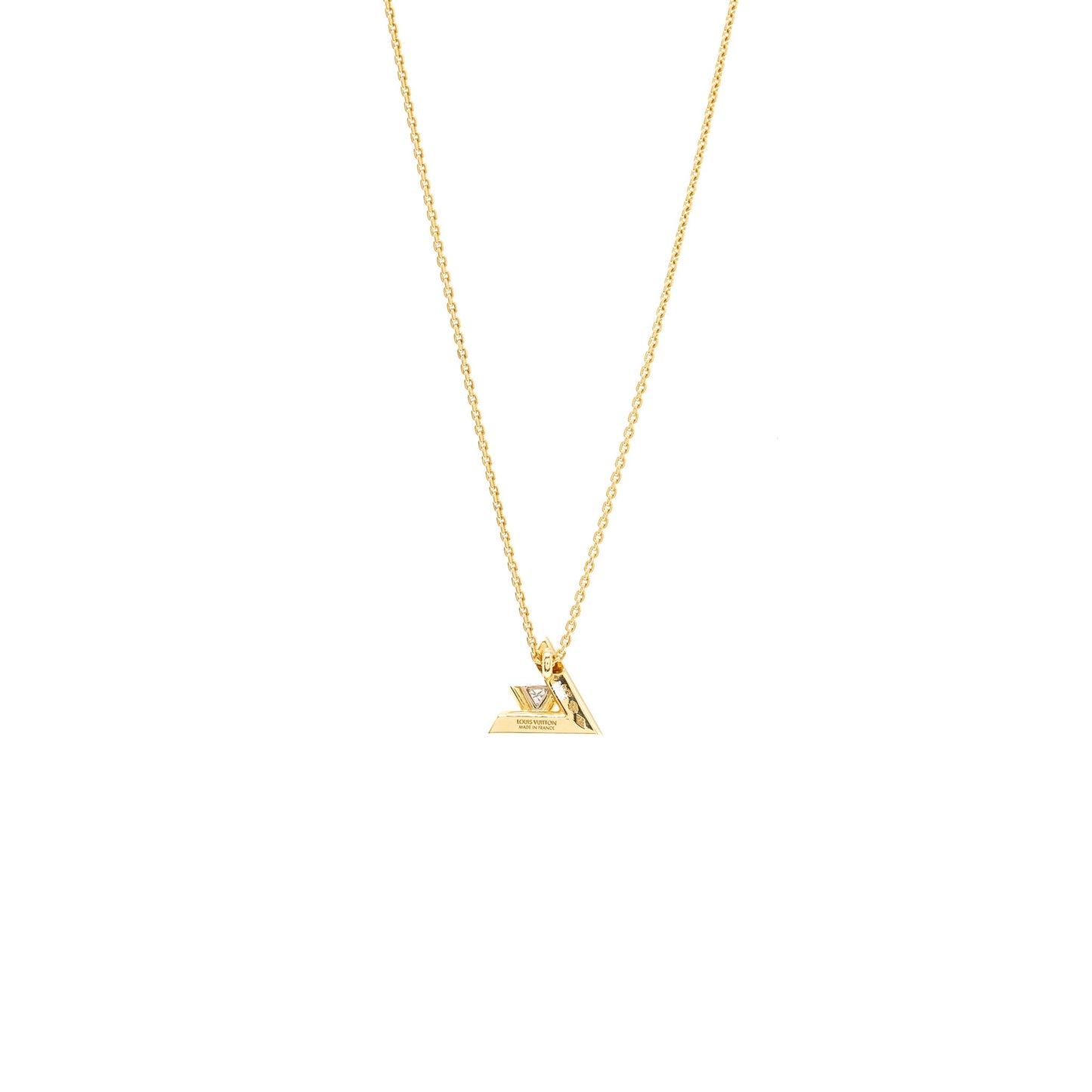 Louis Vuitton Volt One Small Pendant Yellow Gold/Diamond