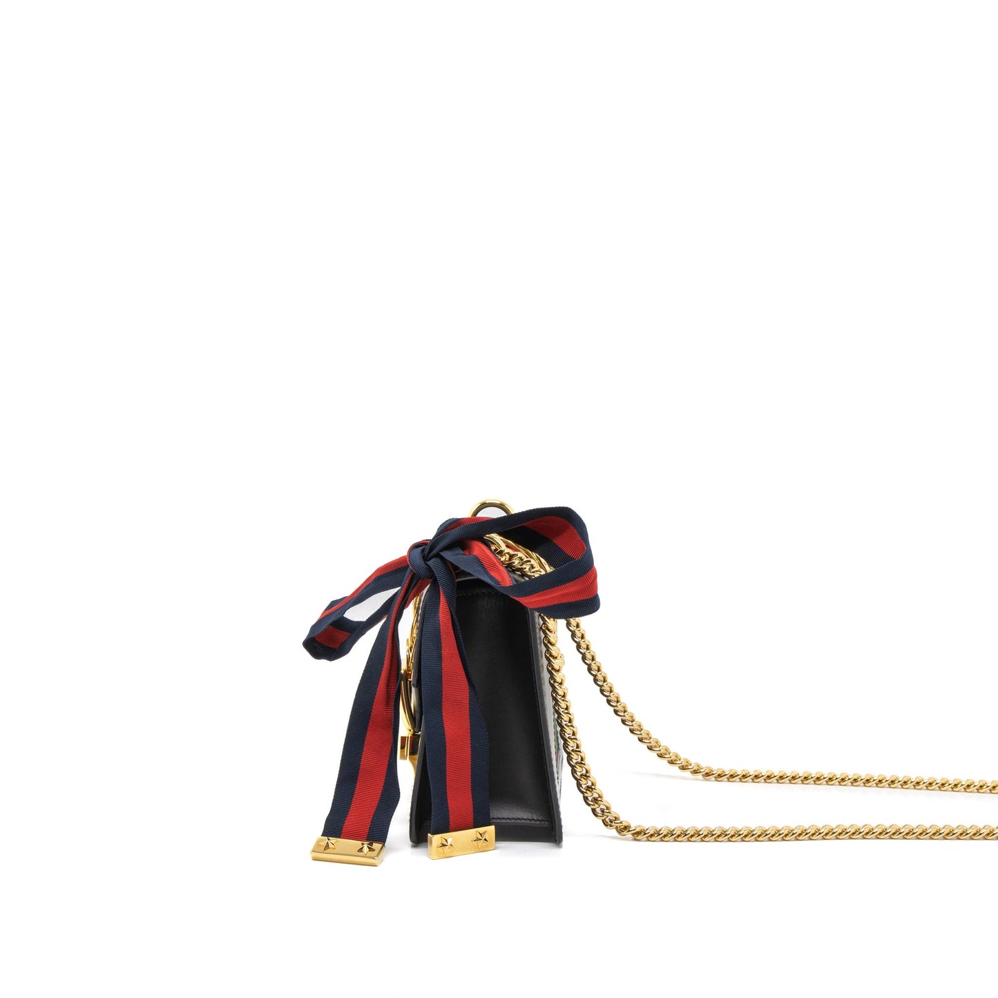 Gucci Mini Sylvie Chain Purse Calfskin Black