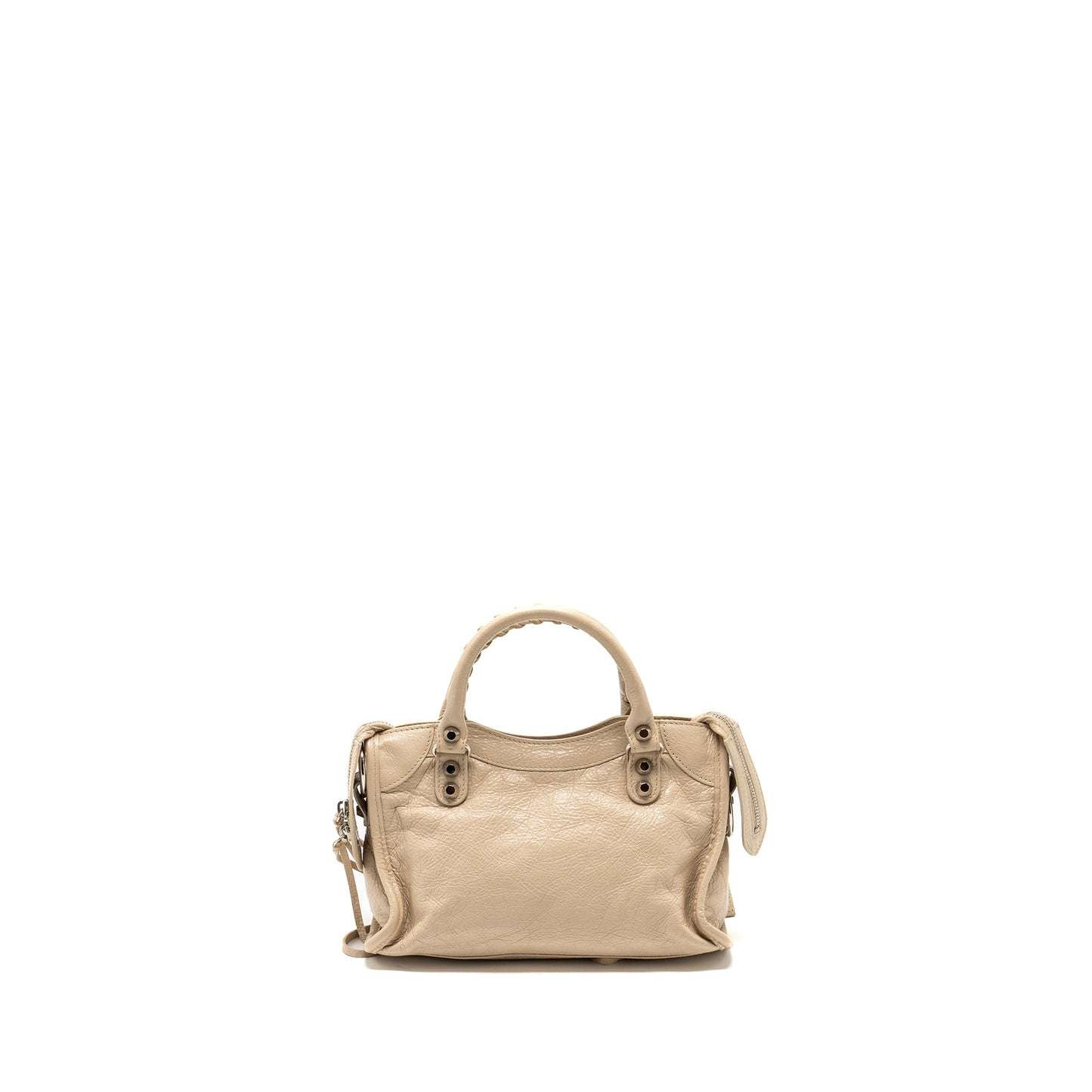 Balenciaga Mini City Purse Calfskin Beige