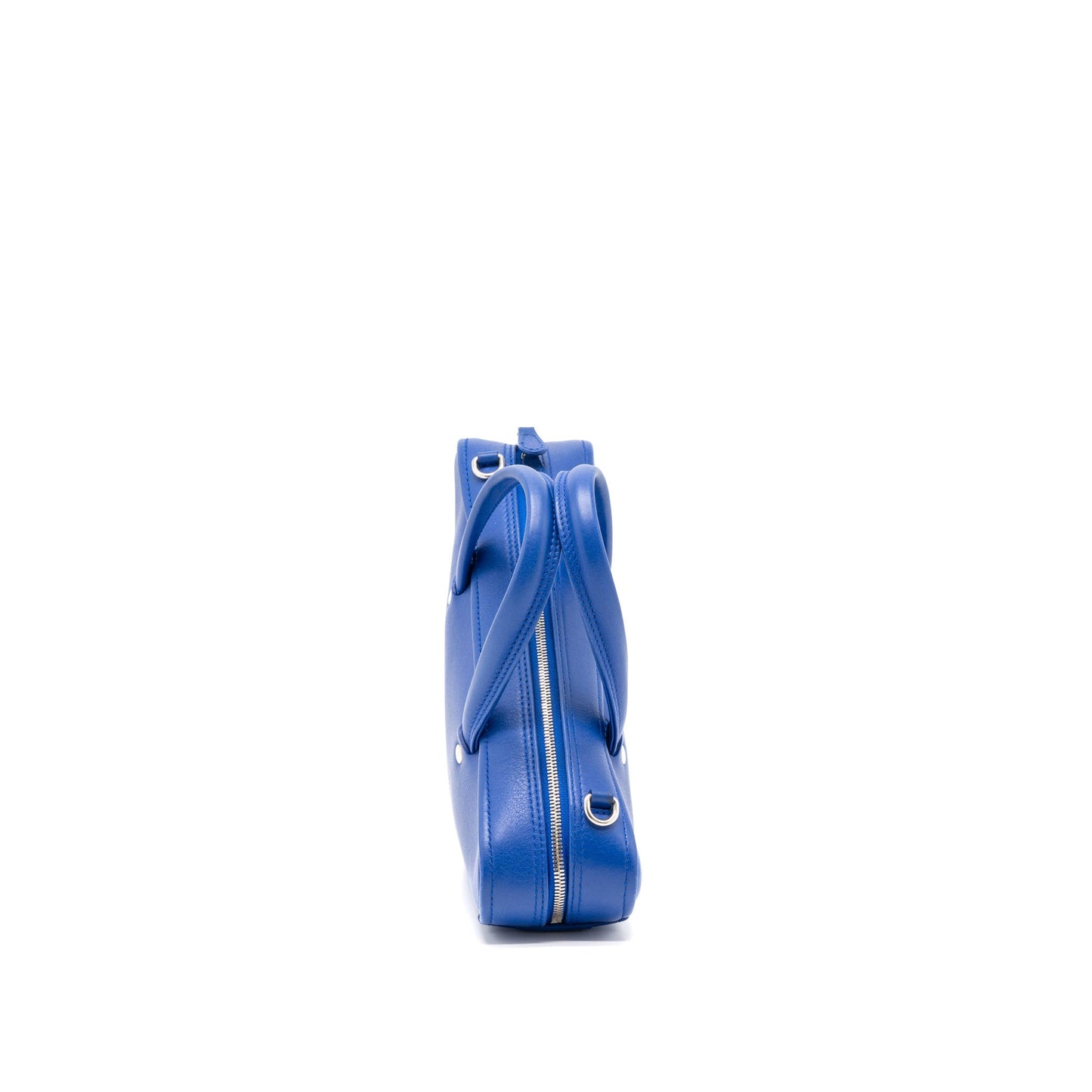 Balenciaga Triangle Duffle Purse Calfskin Blue