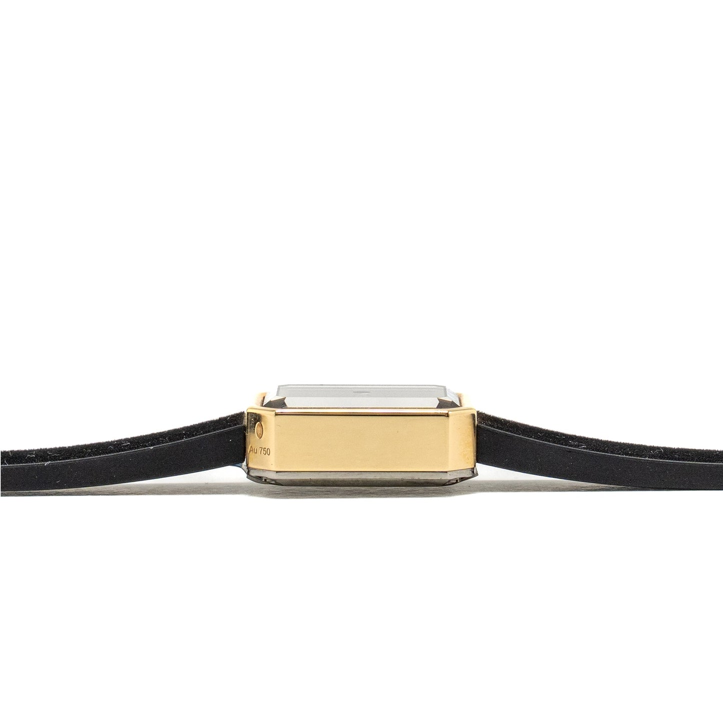 Chanel Premiere Ribbon Watch, Yellow gold / titanium, black lacquer dial