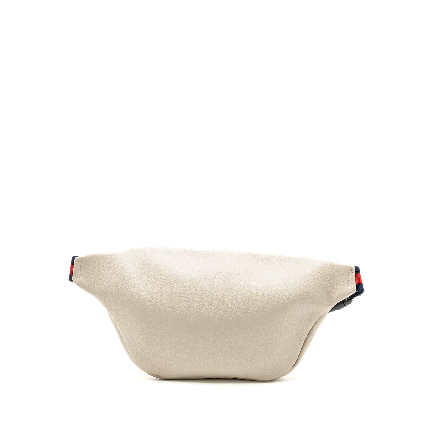 Gucci Logo Print Belt Purse Calfskin White