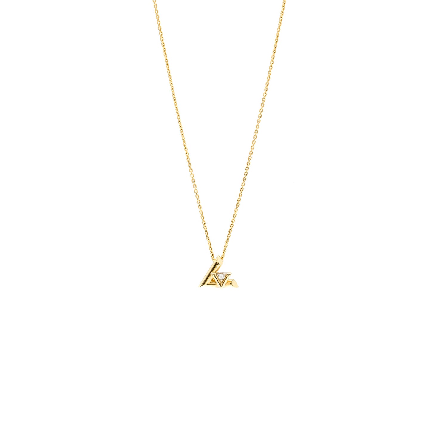 Louis Vuitton Volt One Small Pendant Yellow Gold/Diamond
