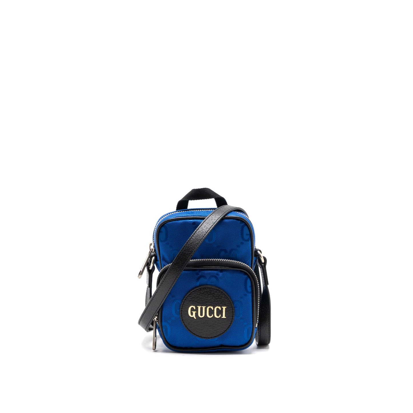 Gucci Off the Grid Mini Crossbody Purse Fabric/Leather Blue/Multicolour