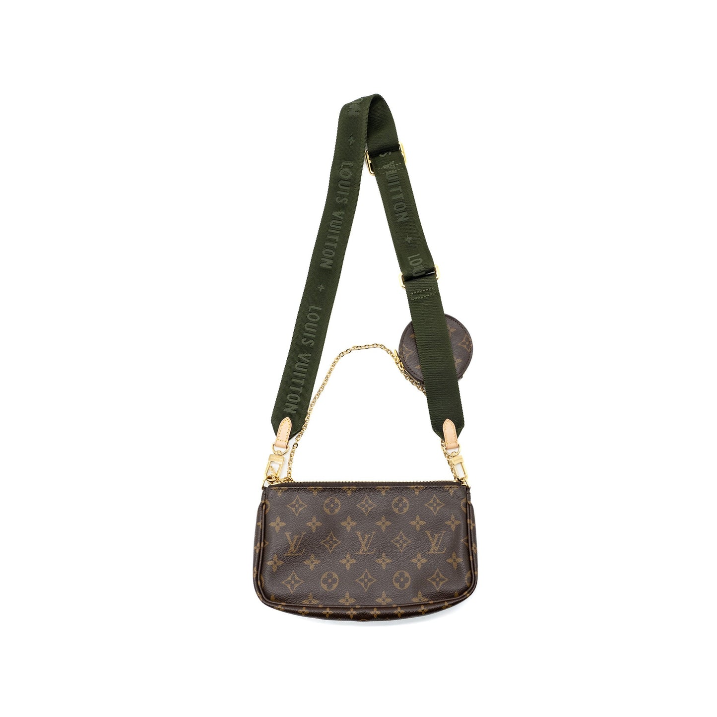 Louis Vuitton Multi Pochette Monogram Canvas Khaki Strap
