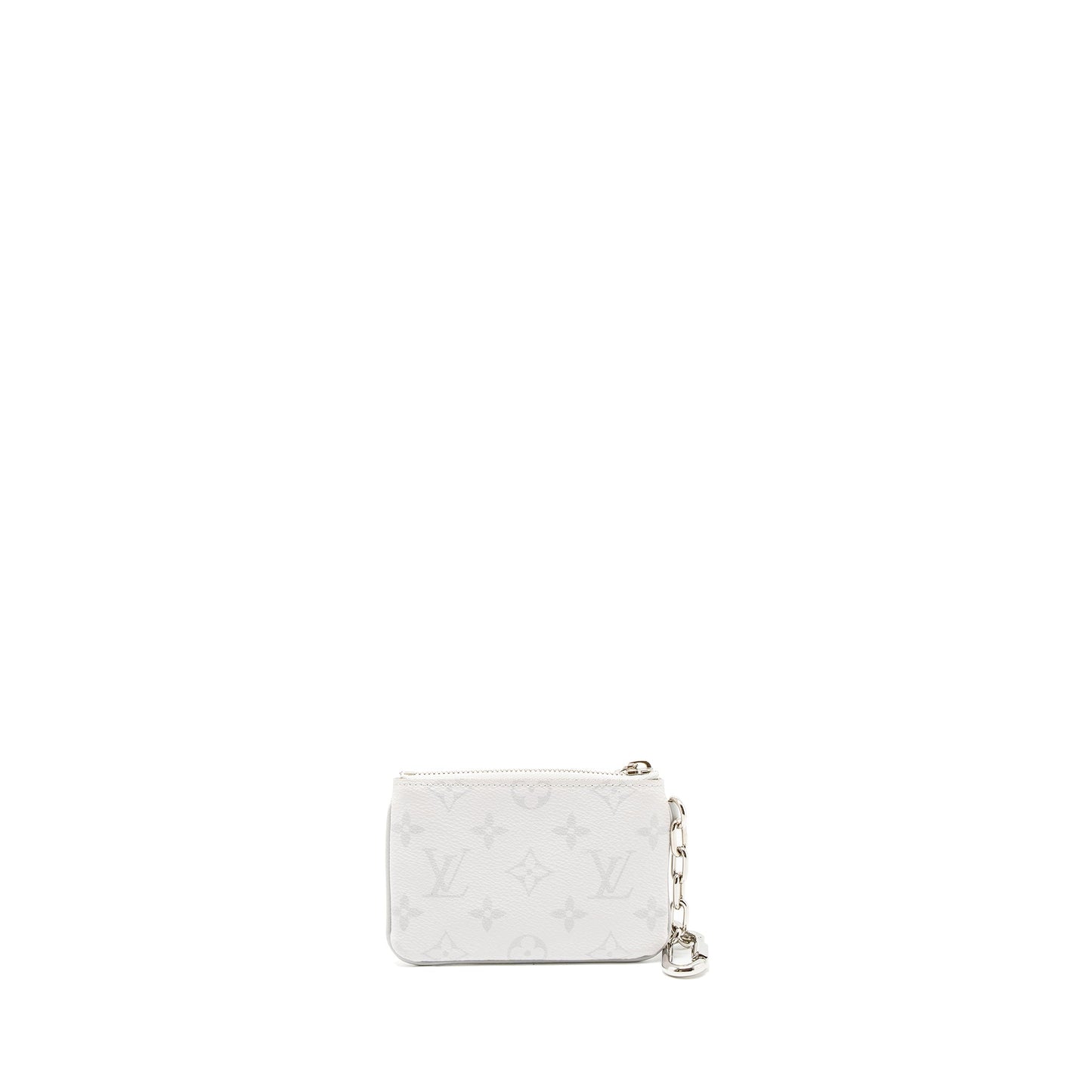 Louis Vuitton Earth Printed Zipped Pouch Coin Purse Monogram Canvas White