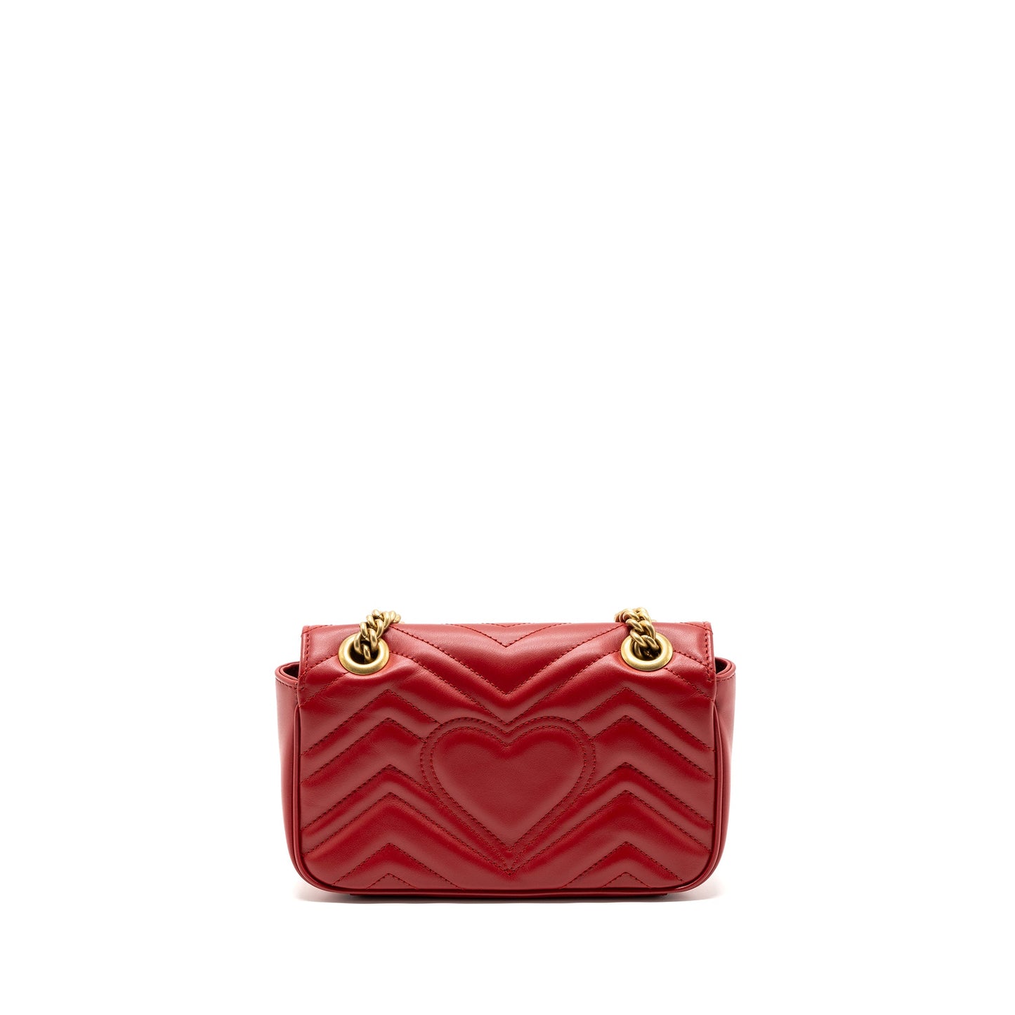 Gucci Small marmont Mini Purse calfskin red