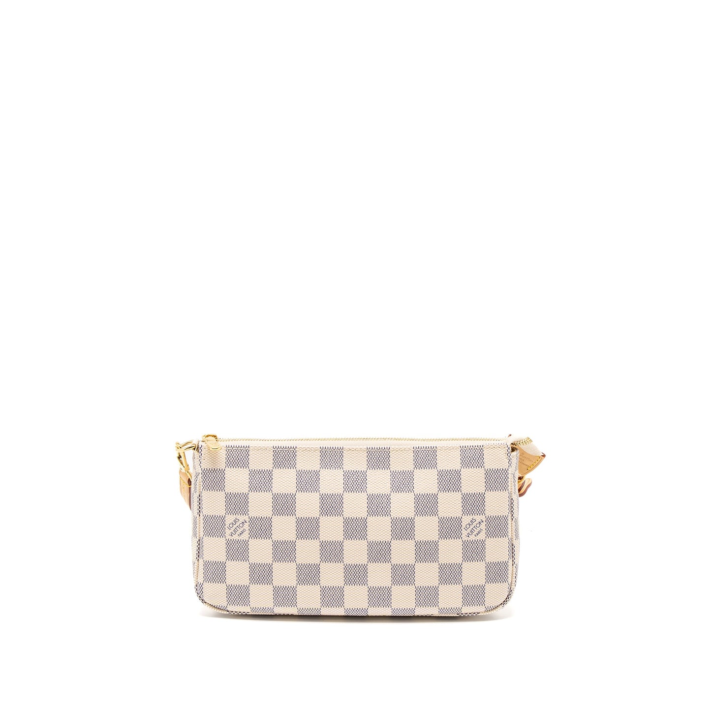 Louis Vuitton Pochette Accessories Damier Azur Canvas (New Version)