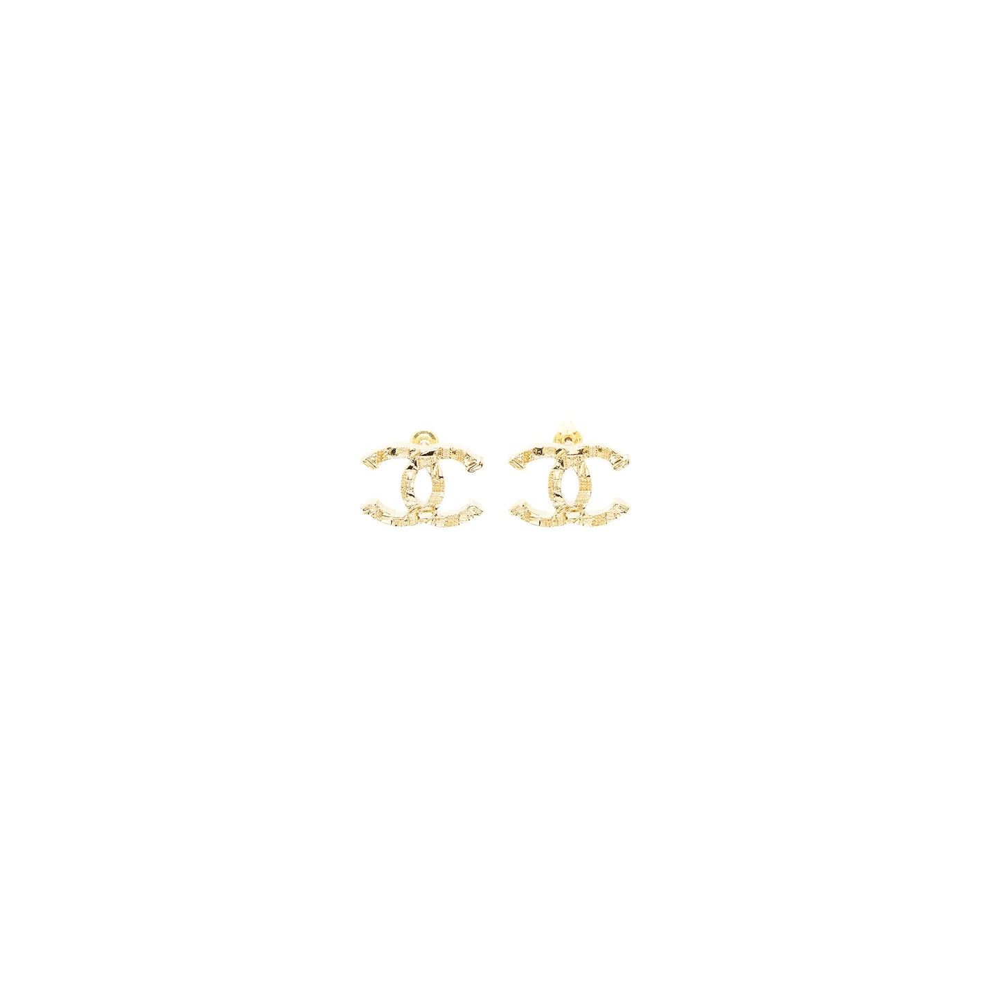 Chanel CC Logo Earrings LGHW