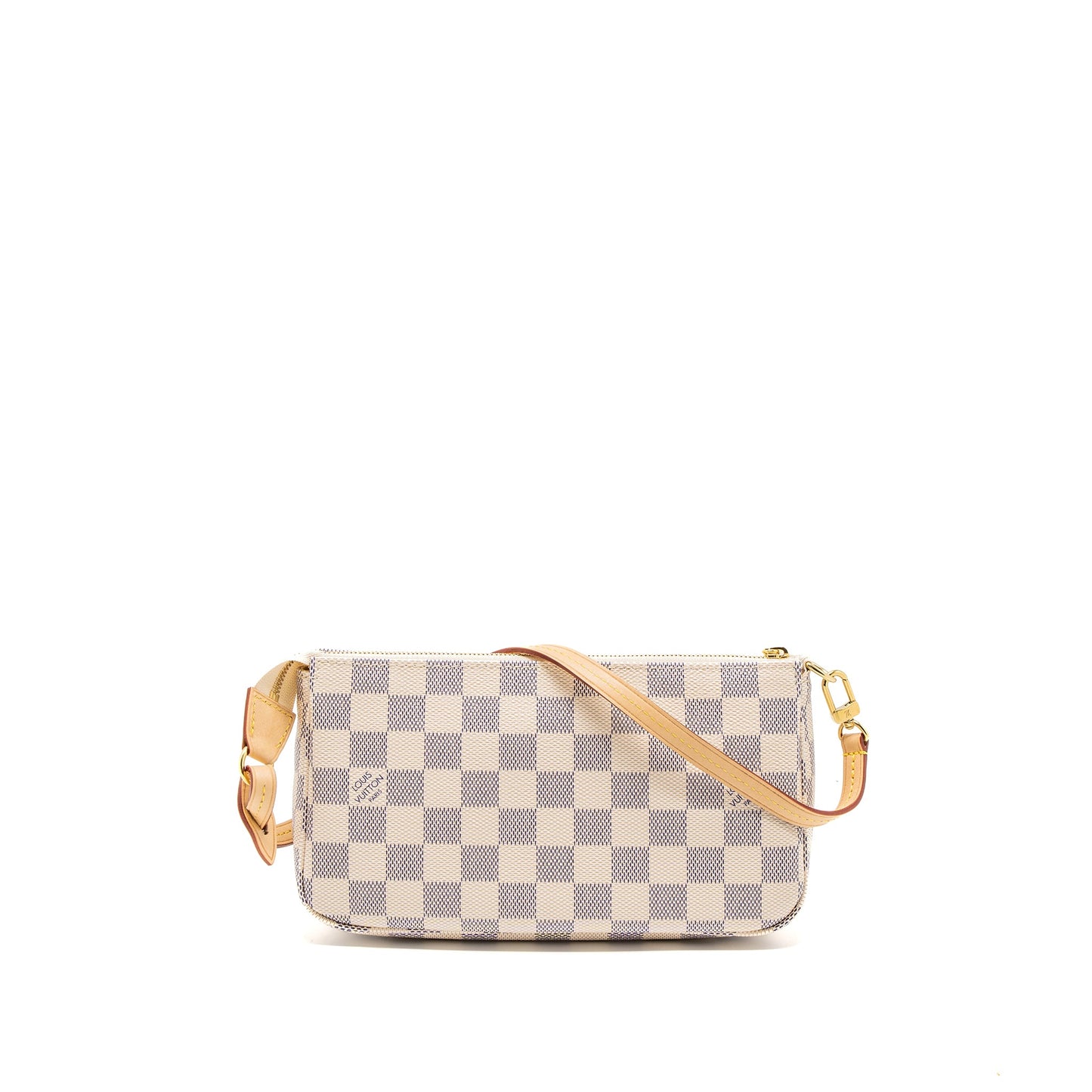 Louis Vuitton Pochette Accessories Damier Azur Canvas (New Version)