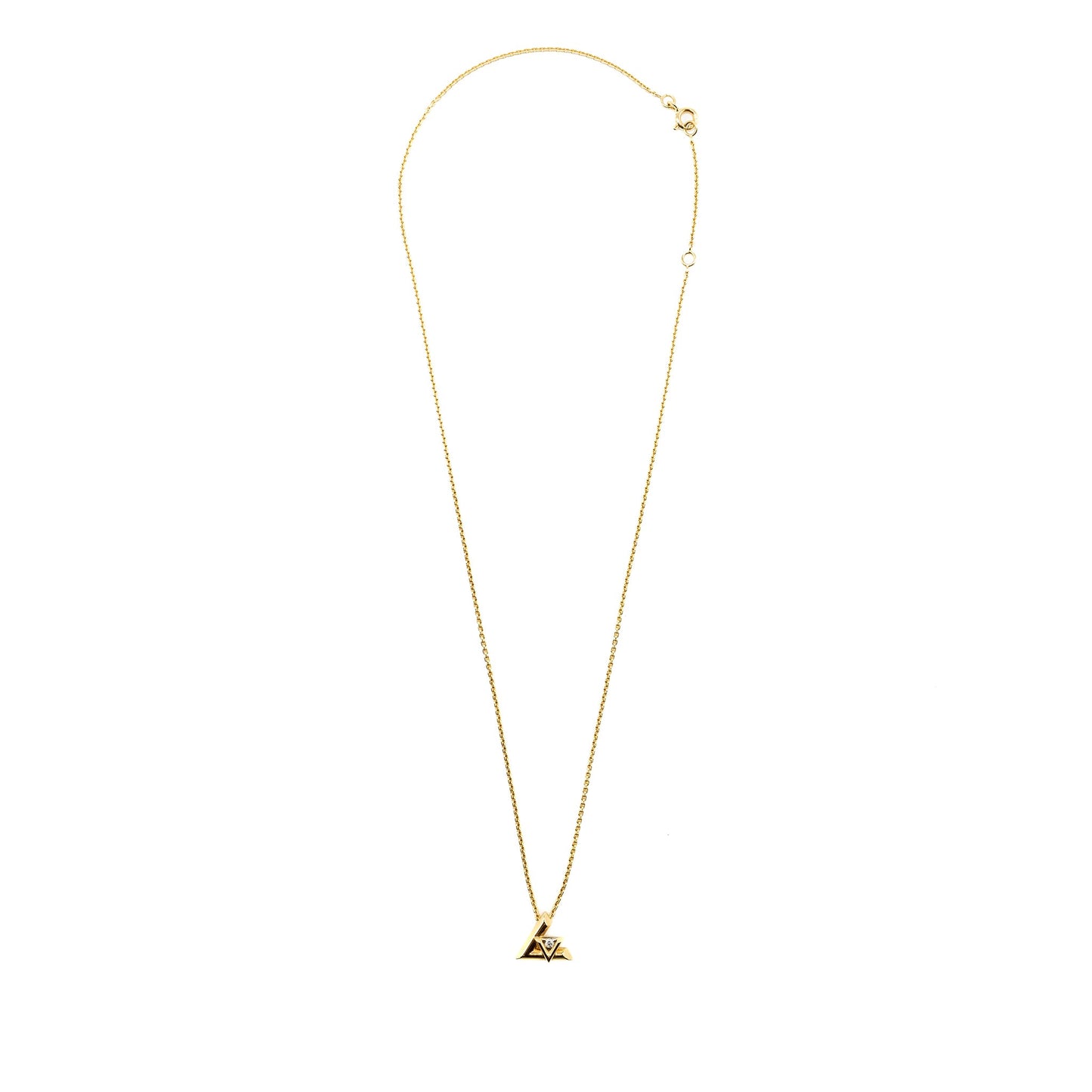 Louis Vuitton Volt One Small Pendant Yellow Gold/Diamond
