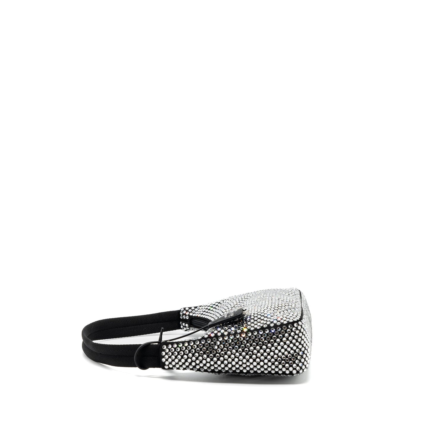 Prada reedition 2000 mini Purse satin with crystal black
