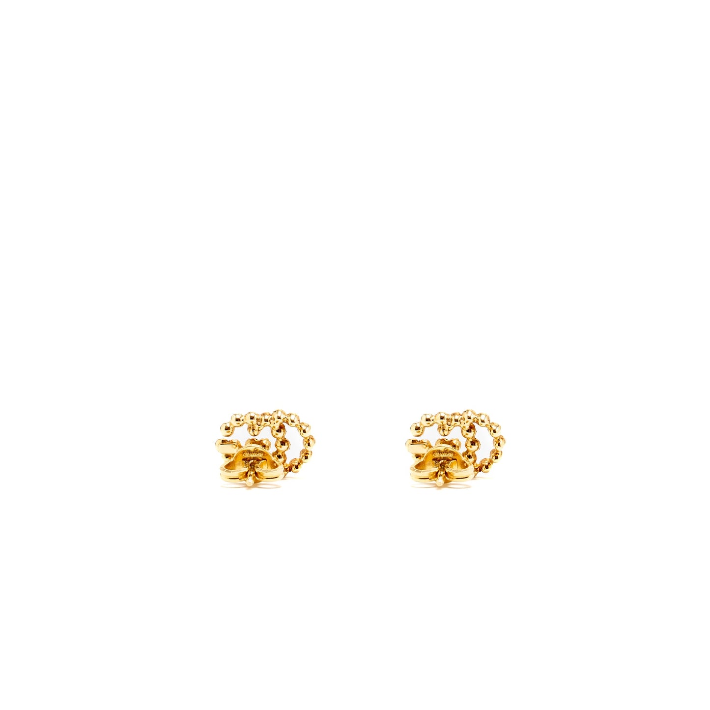 Gucci running studs 18K yellow gold with diamonds