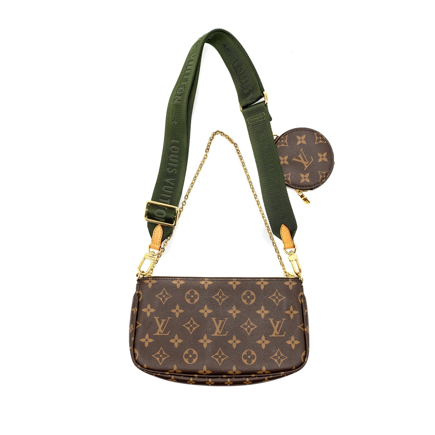 Louis Vuitton Multi Pochette Accessories Monogram Canvas Khaki