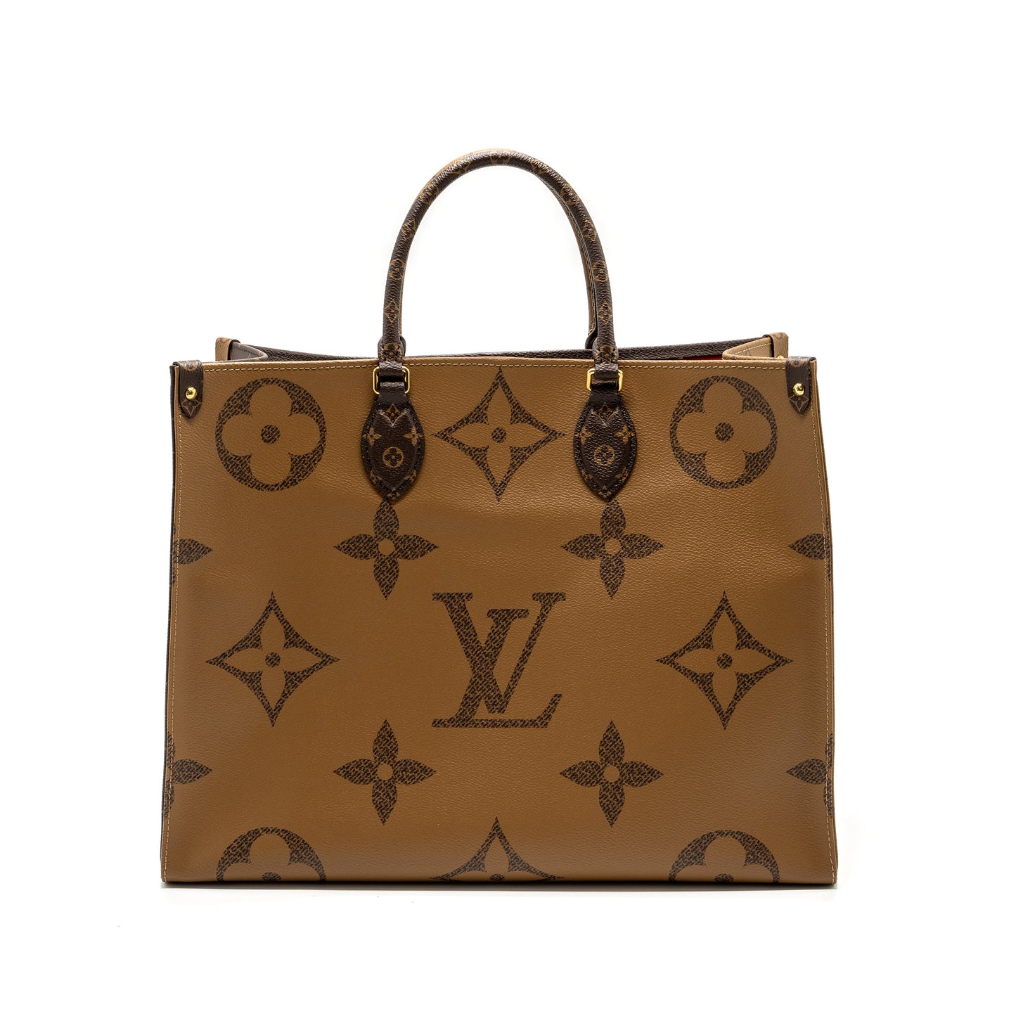 Louis Vuitton onthego monogram canvas / monogram reverse canvas